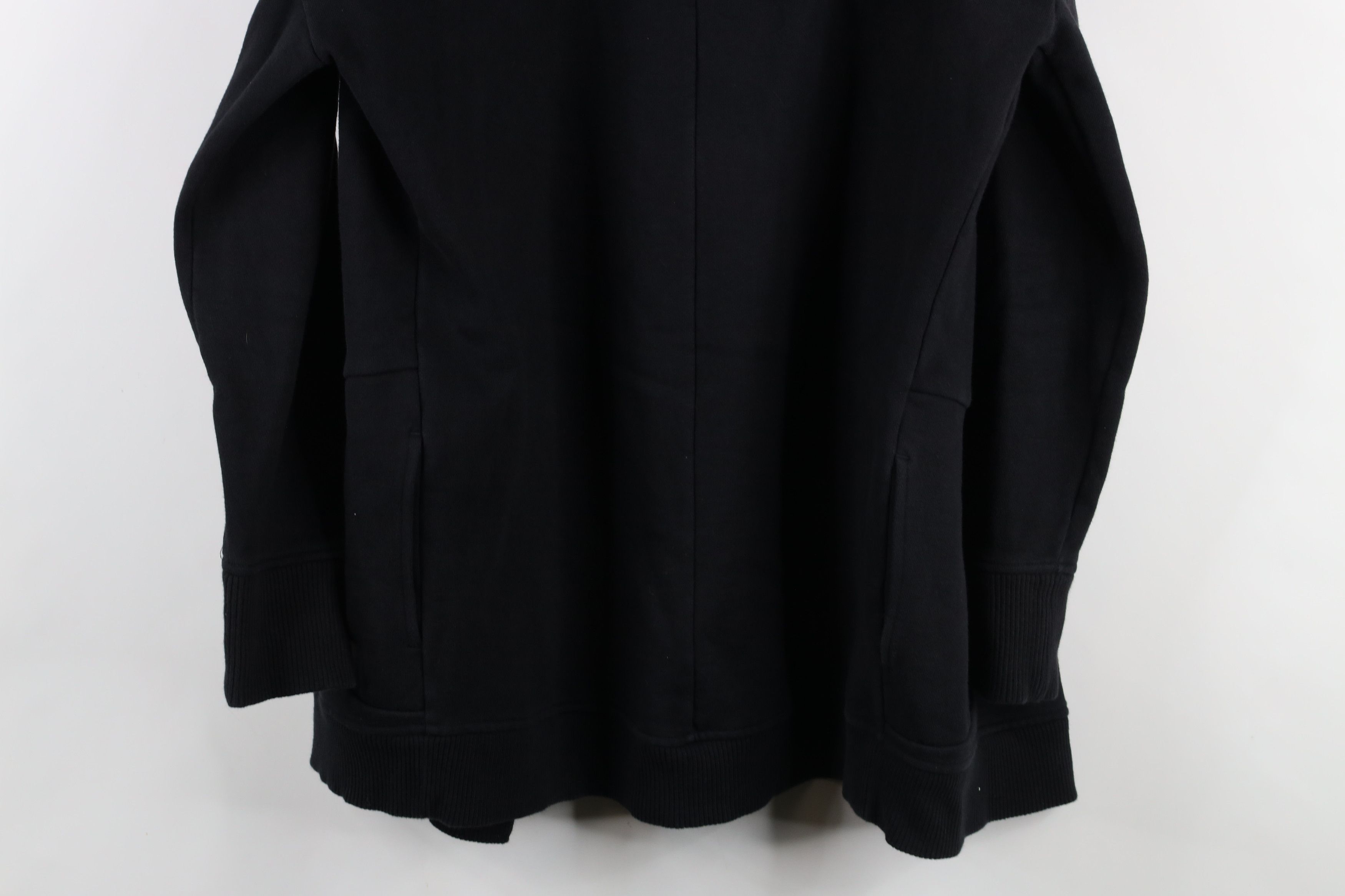 Athleta × Vintage Athleta Faded Prajna Wrap Open Front Hoodie Sweatshirt Black Size S / US 4 / IT 40 - 14 Thumbnail