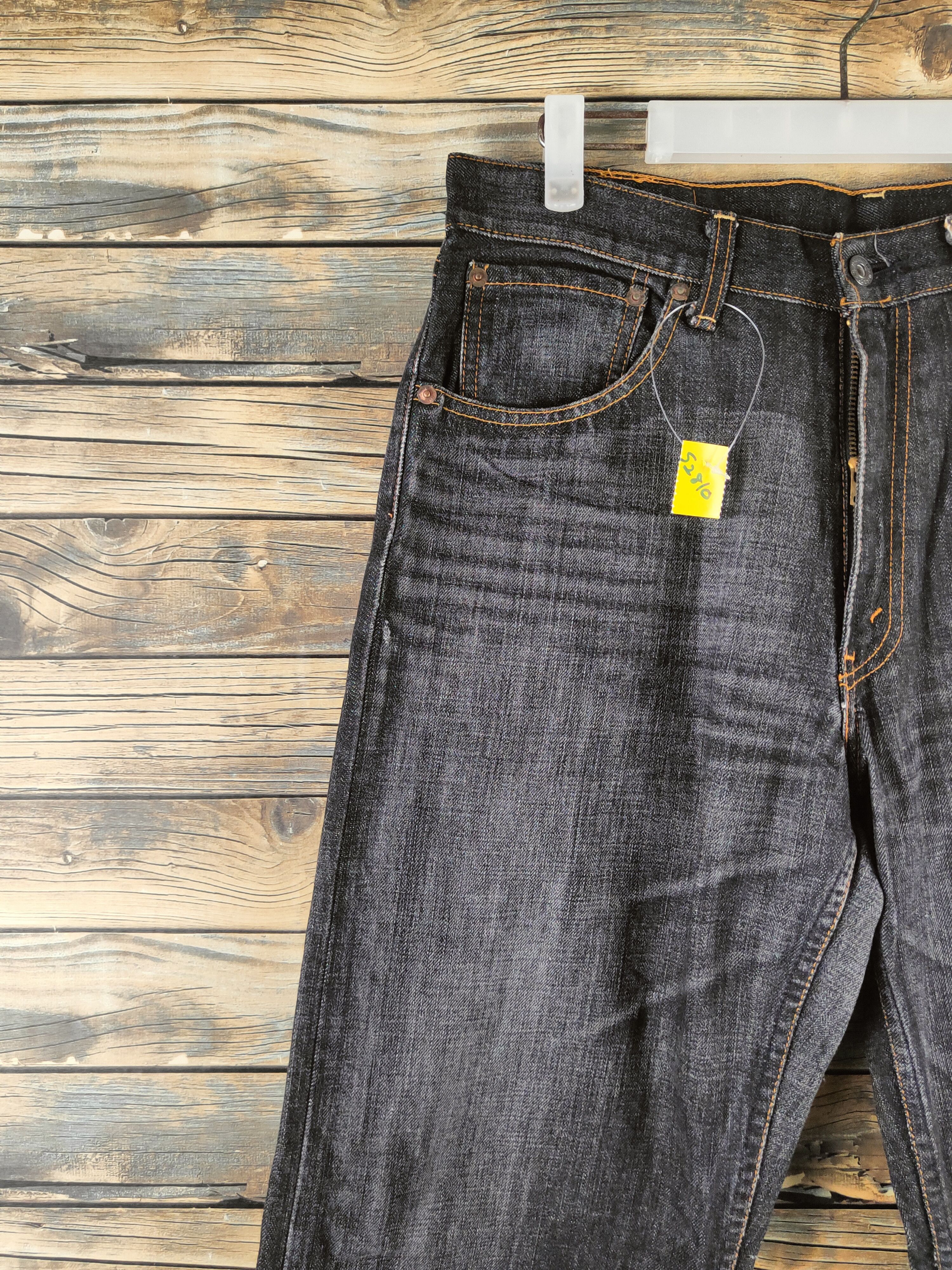 Levi's 503 Levi's Black Distressed Ripped Jeans #S2810 Size US 32 / EU 48 - 3 Thumbnail