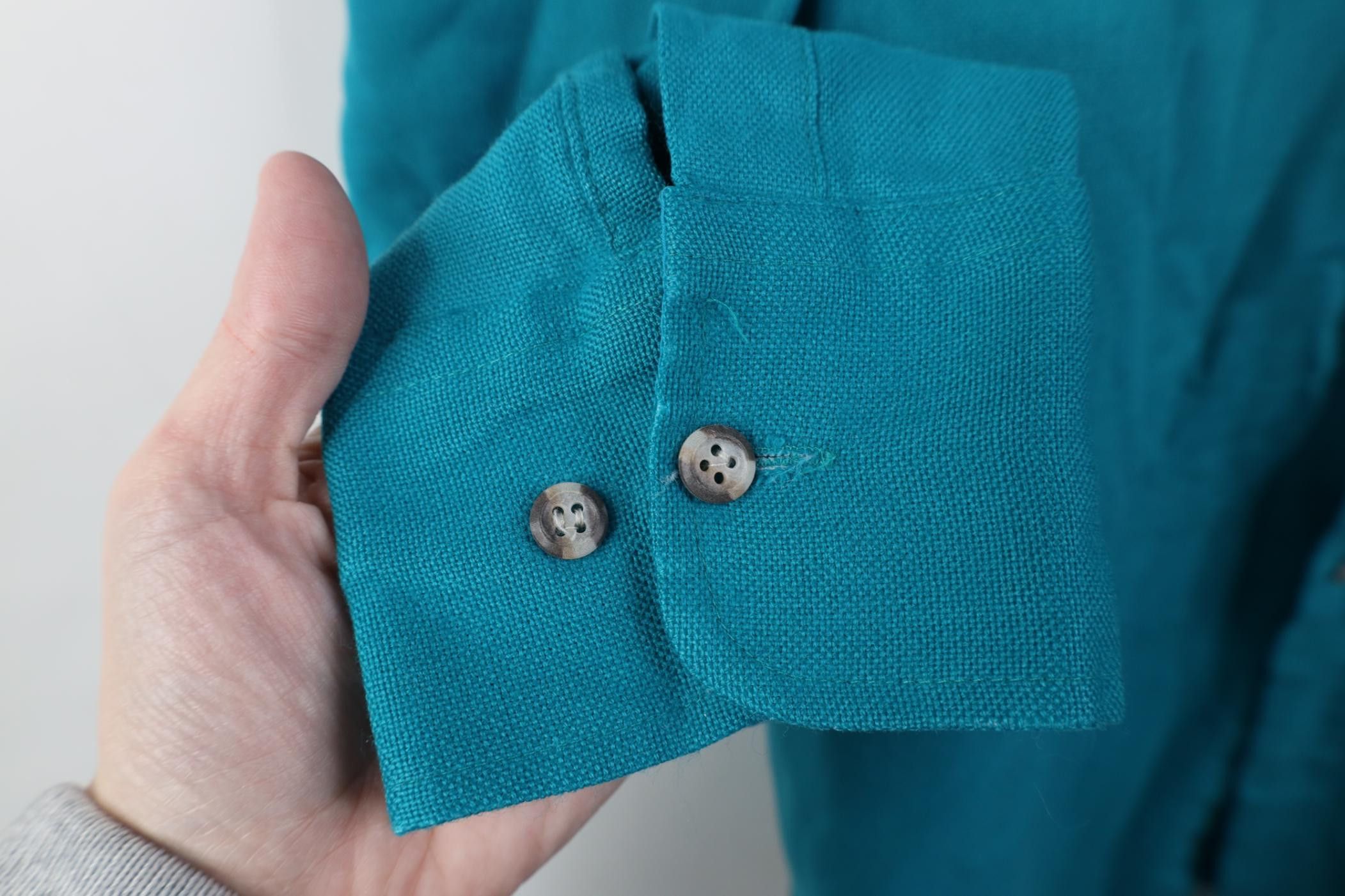 Vintage Vintage 70s 80s Streetwear Knit Double Pocket Button Shirt Size US L / EU 52-54 / 3 - 12 Thumbnail