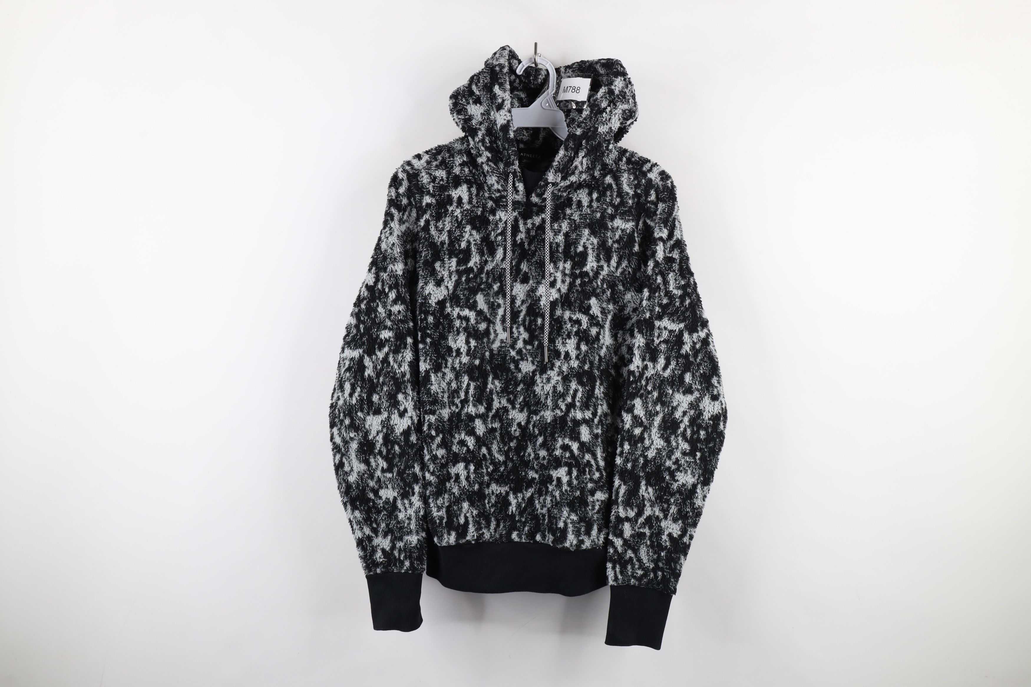 Athleta × Vintage Athleta Sherpa Deep Pile Fleece Jacquard Hoodie Sweatshirt Size XS / US 0-2 / IT 36-38 - 1 Thumbnail