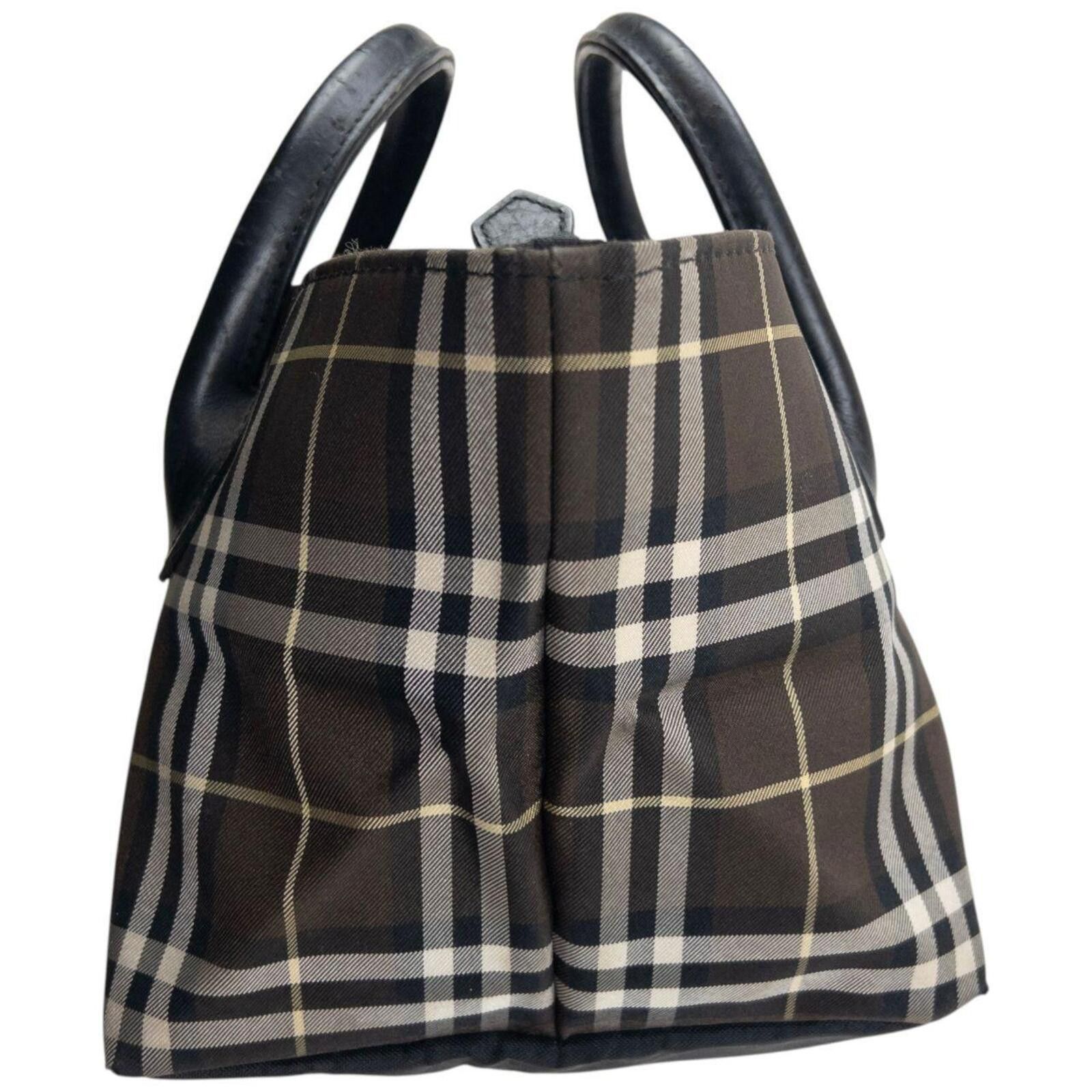 Burberry Vintage 2000s Burberry Blue Label Nova Check Handbag Size ONE SIZE - 3 Thumbnail