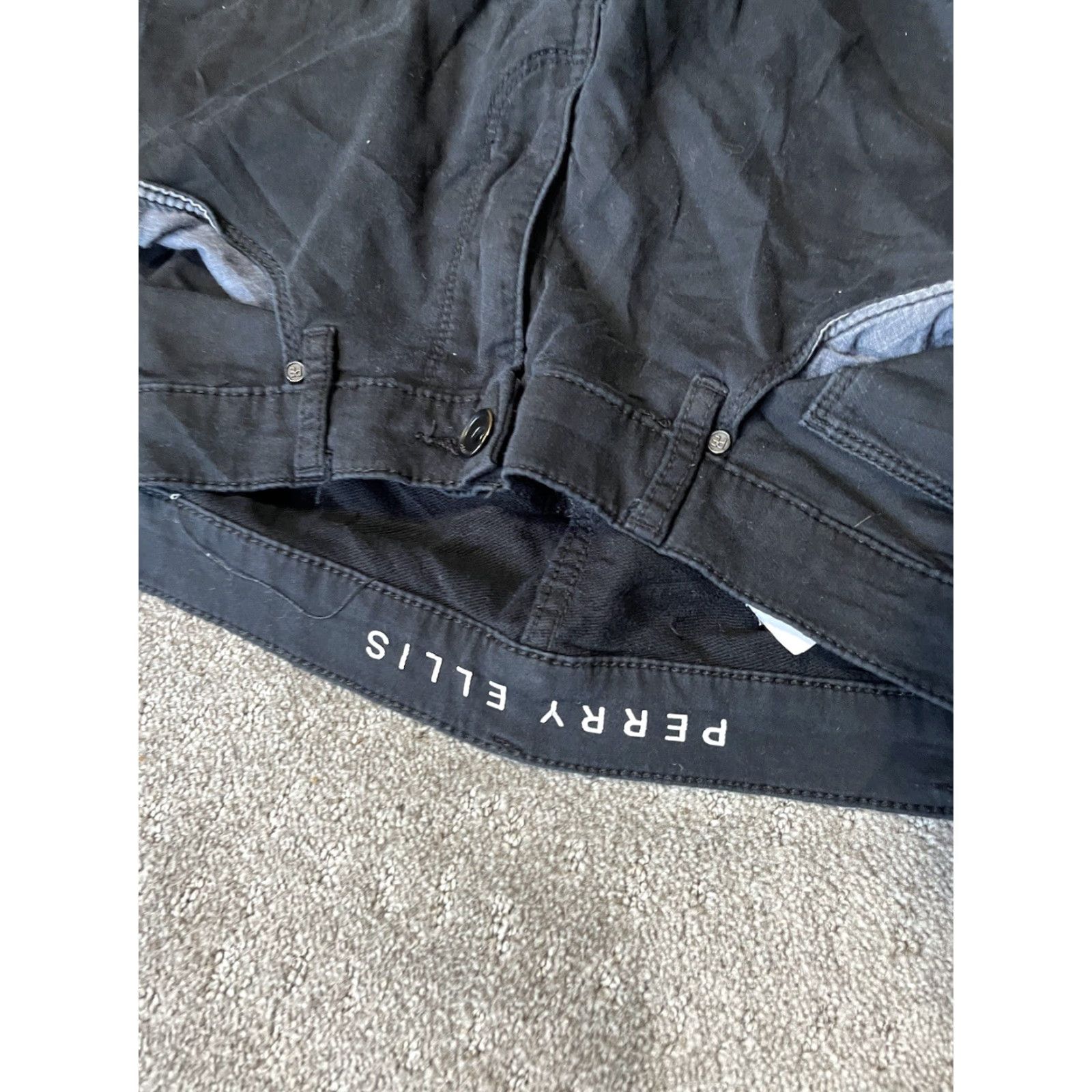 Perry Ellis VINTAGE Perry Ellis Slim Fit Men's Black Nylon Dress Pants Size 34x30 Stretch Waist Size US 34 / EU 50 - 4 Thumbnail