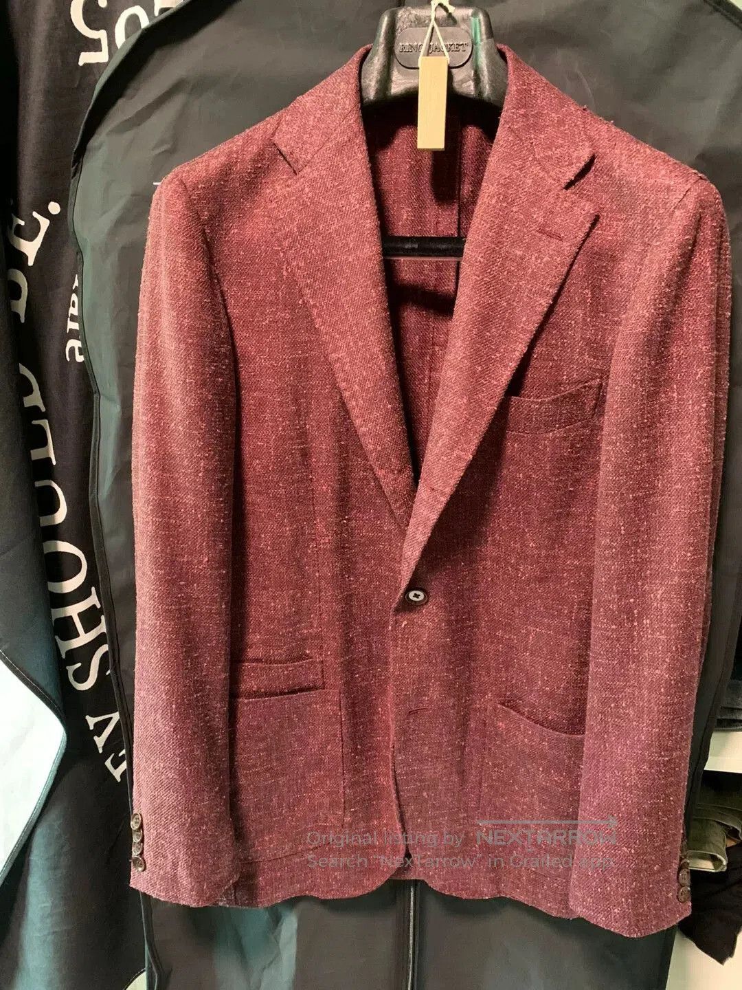 Ring Jacket RING JACKET Burgundy Slim Fit Suit. Size US L / EU 52-54 / 3 - 2 Thumbnail