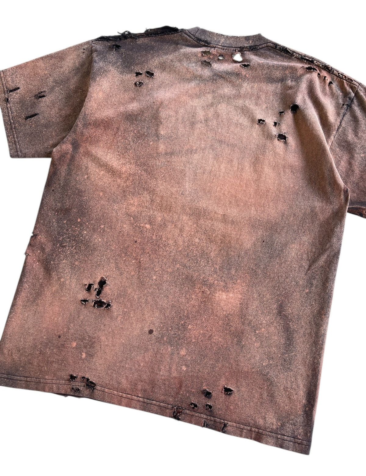 Vintage Thrashed!!! Distressed Acid Wash Grunge Pro Club Shirt Size US XL / EU 56 / 4 - 11 Thumbnail