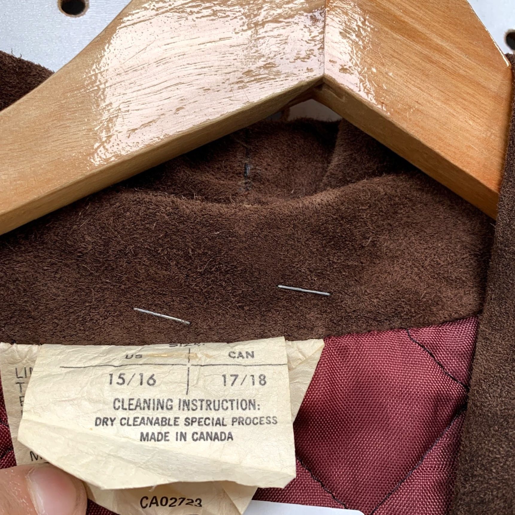 Vintage VINTAGE Suede Leather Trench Coat Womens 15/16 Brown Belted Quilt Lined Heavy Size XXL / US 16-18 / IT 52-54 - 4 Thumbnail