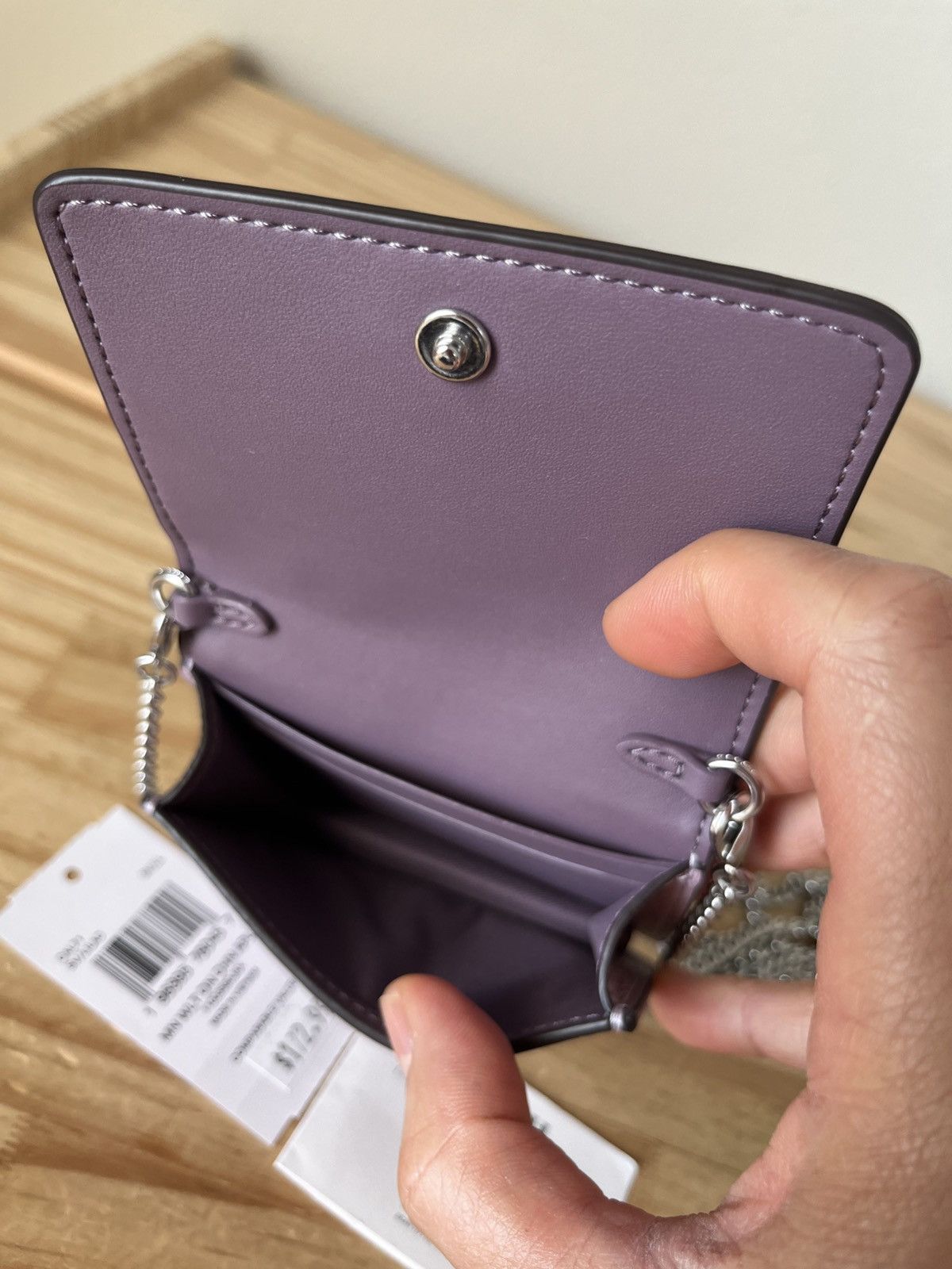Coach Coach Mini Wallet On A Chain With Floral Applique Size ONE SIZE - 9 Thumbnail