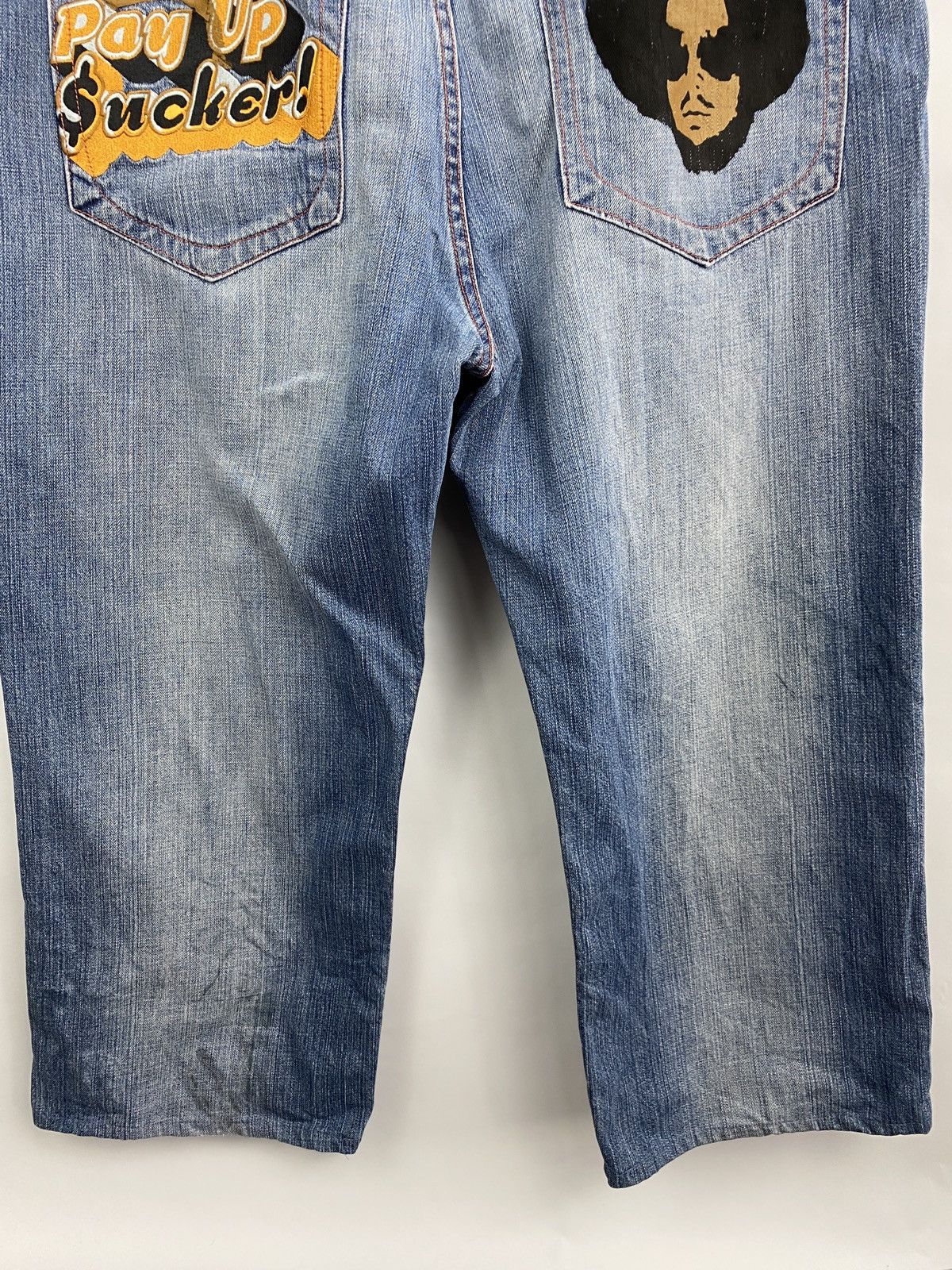 JNCO 🇺🇸 Vintage 90s Jhonny Blaze Rap Y2K Baggy Jeans Rare Retro Size US 40 / EU 56 - 4 Thumbnail
