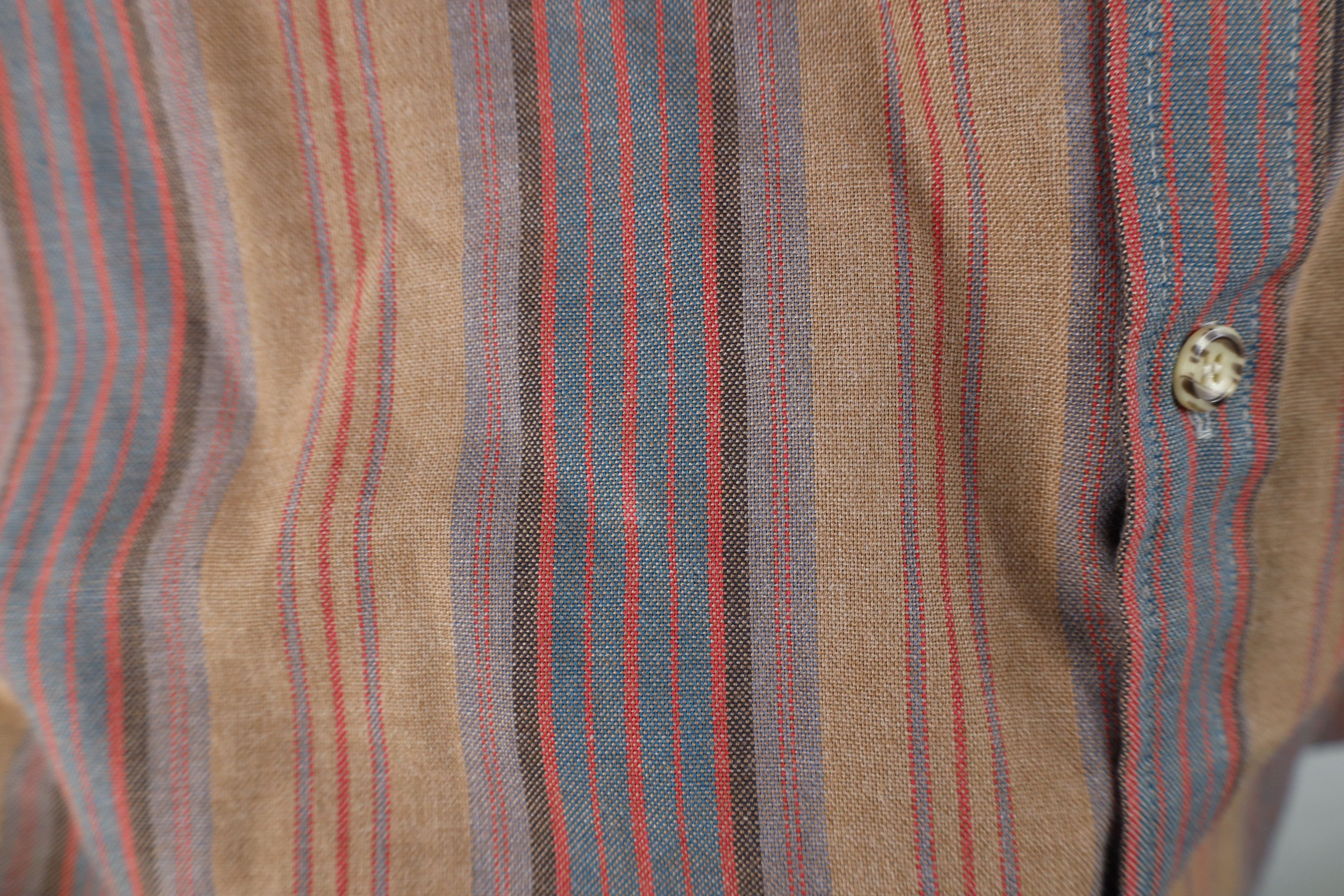 Vintage Vintage 90s Streetwear Striped Flannel Button Down Shirt Size US XL / EU 56 / 4 - 5 Thumbnail