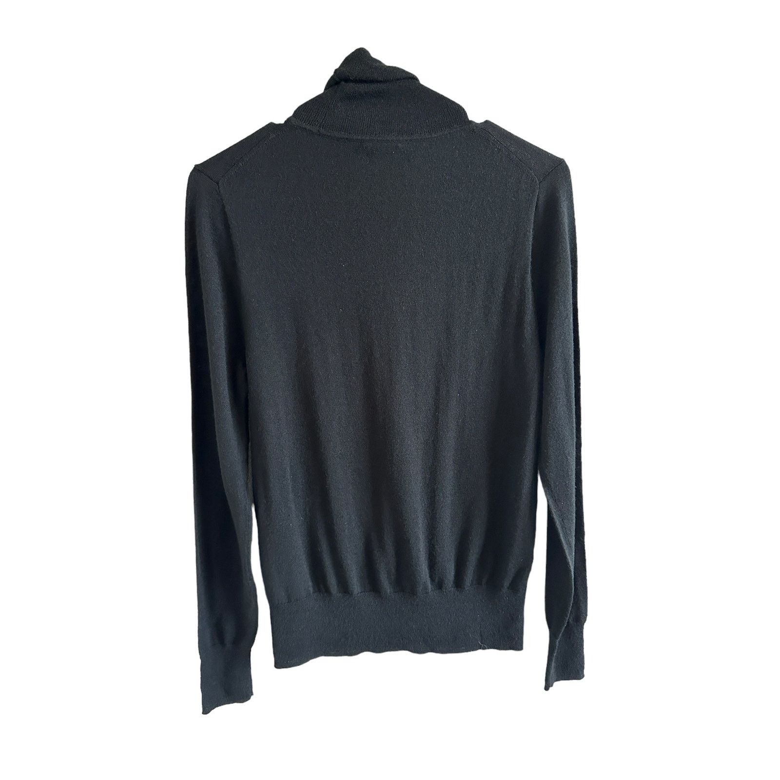 J.Crew J.Crew Medium Black Long Sleeve Mock Neck Pullover Sweater Size M / US 6-8 / IT 42-44 - 9 Thumbnail