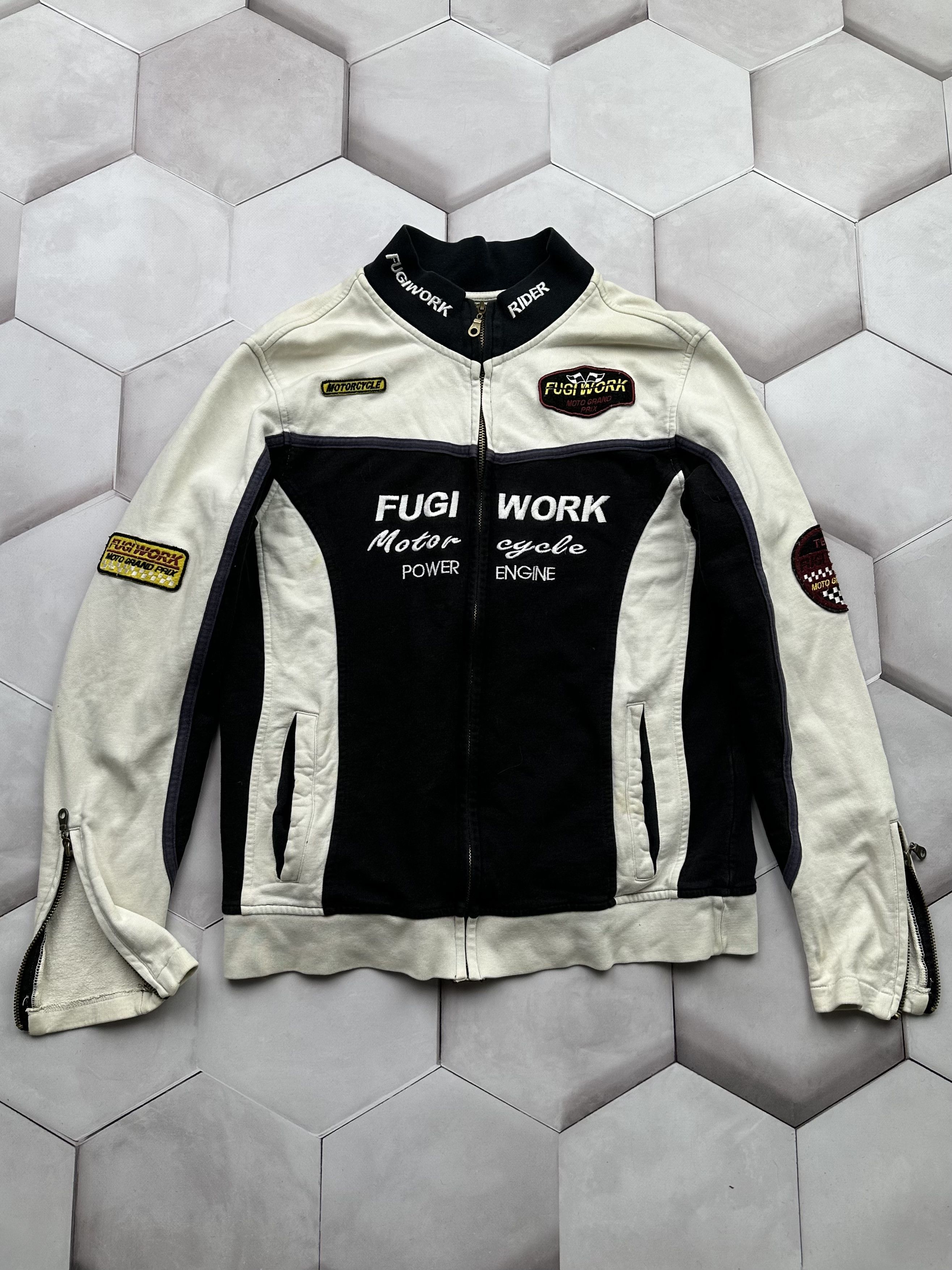 image of Avant Garde x Racing Vintage Racing Type With Zipped Track Top, Men's (Size Medium)