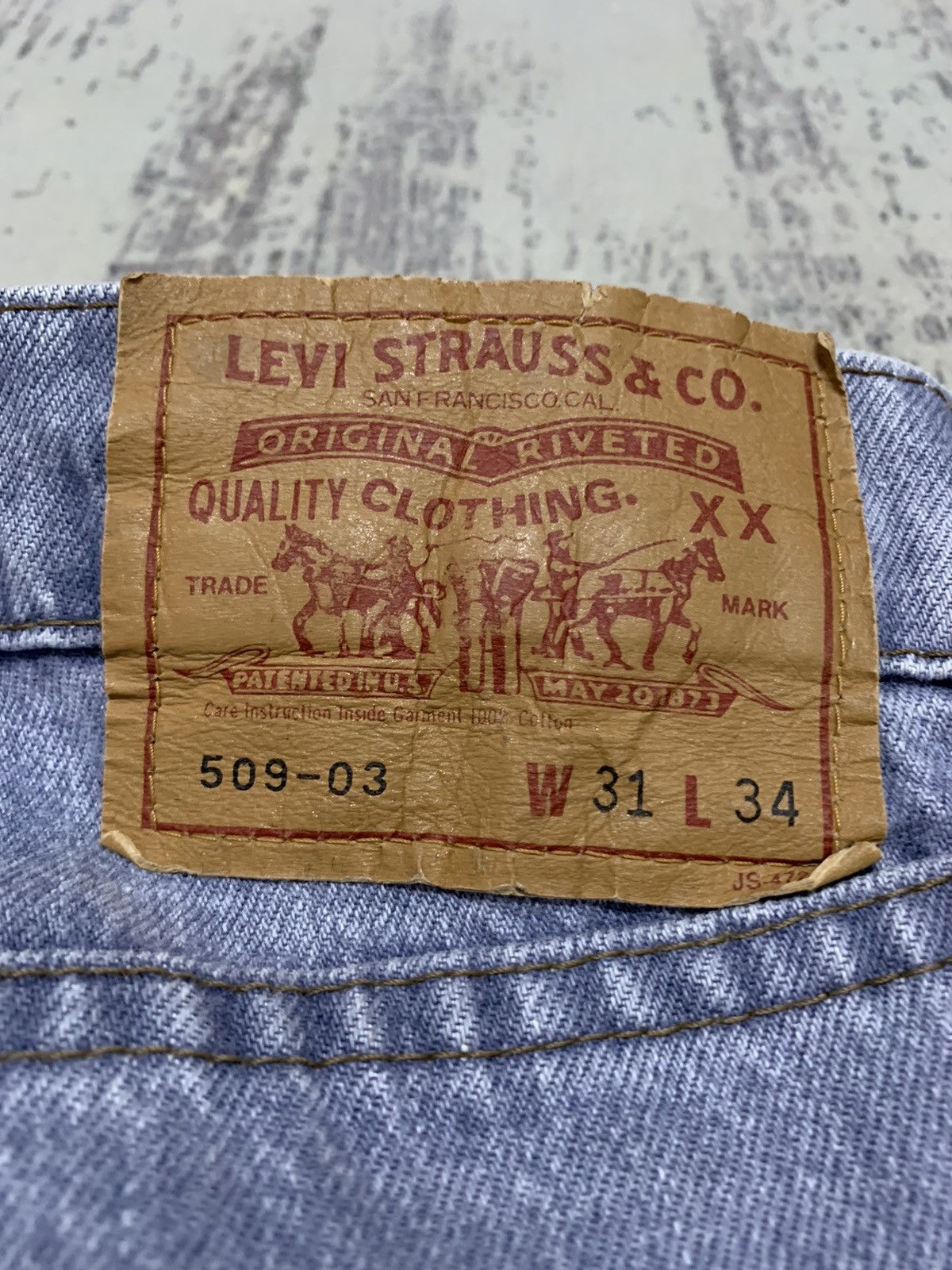 Levi's VTG 1993 Levi’s 509 Made in Japan Denim Jeans Size US 30 / EU 46 - 13 Thumbnail