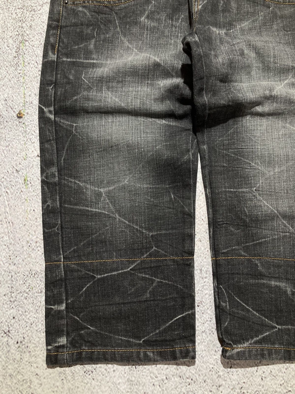 Japanese Brand 2000s Nylaus Double Waist Denim Jeans Pant Faded Y2k Size US 28 / EU 44 - 7 Thumbnail