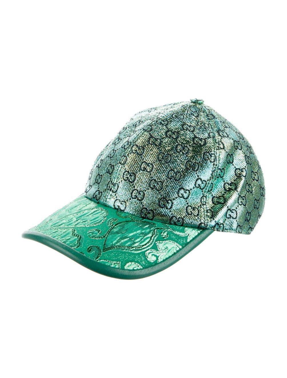 Gucci Gucci GG Lame Jacquard Baseball Cap Green XL Unisex Size ONE SIZE - 1 Thumbnail