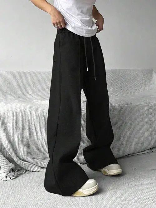Japanese Brand × Vintage Wide Leg Casual Y2k Sweatpants Size US 32 / EU 48 - 4 Thumbnail