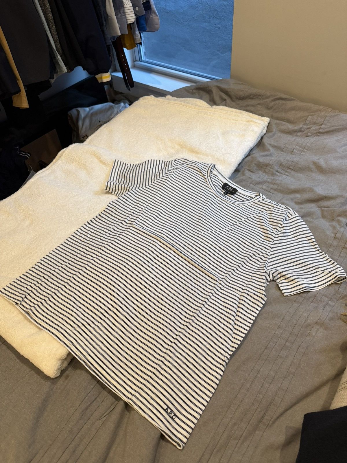 A.P.C. APC XL Striped T-Shirt Size US XL / EU 56 / 4 - 1 Thumbnail