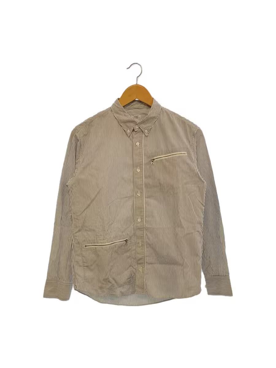 Zip Pocket Striped Button Shirt