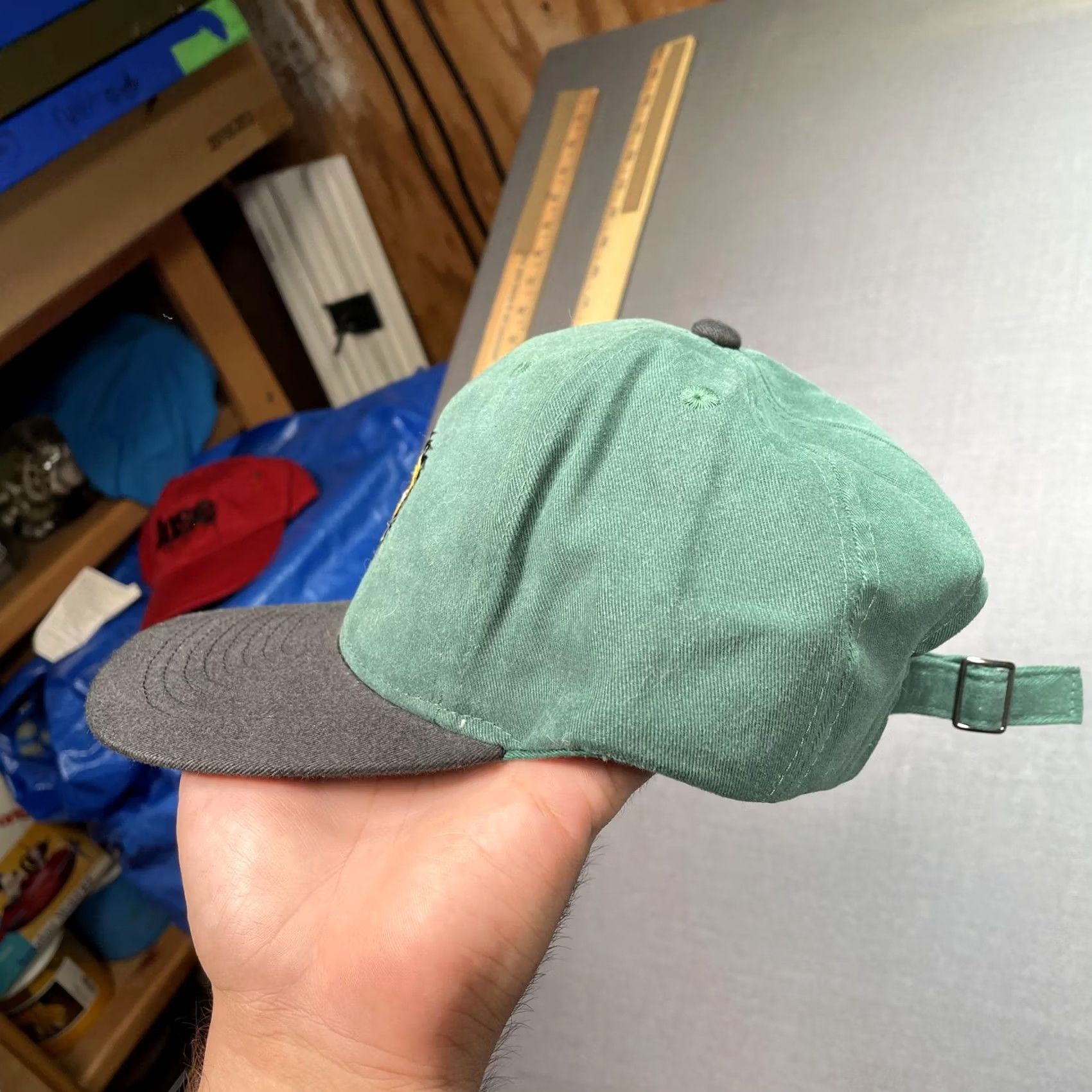Logo 7 MTV Hat Cap Strap Back Green Black Twill Embroidered Logo One Size Music Mens Baseball Cap Size ONE SIZE - 4 Thumbnail