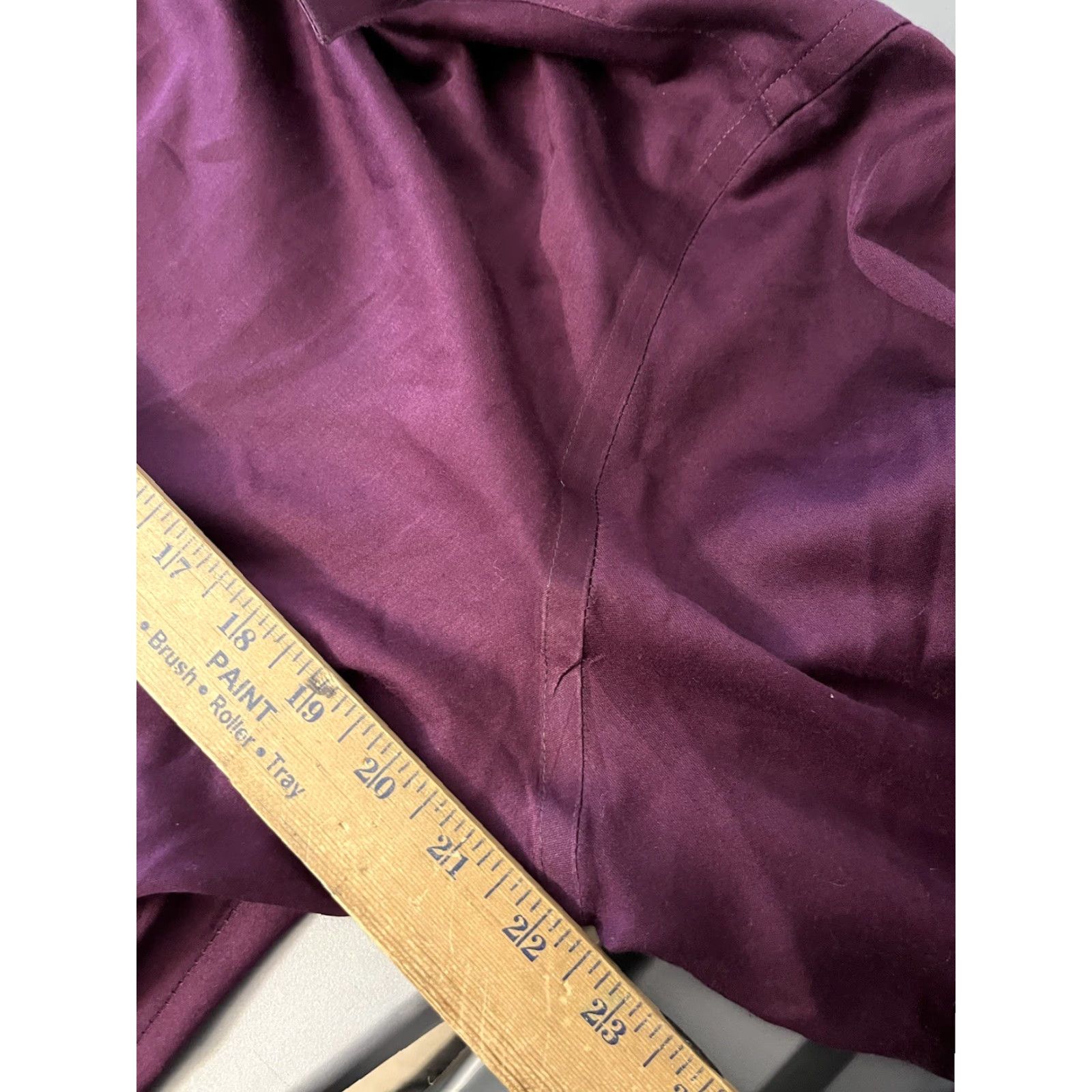 Geoffrey Beene Geoffrey Beene Mens Shirt 16.5 Fitted Cotton Blend Button Down Maroon No Iron Mens Size US L / EU 52-54 / 3 - 5 Thumbnail