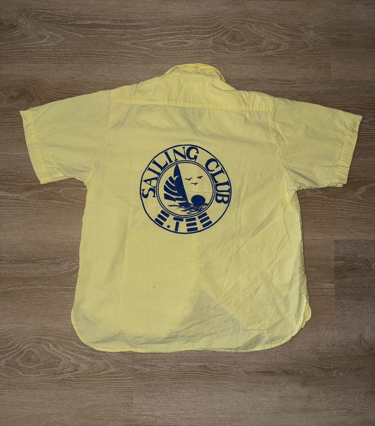 Other Vintage 90’s Sailing Club E TEE Button Up Sailing Shirt Size US L / EU 52-54 / 3 - 2 Thumbnail