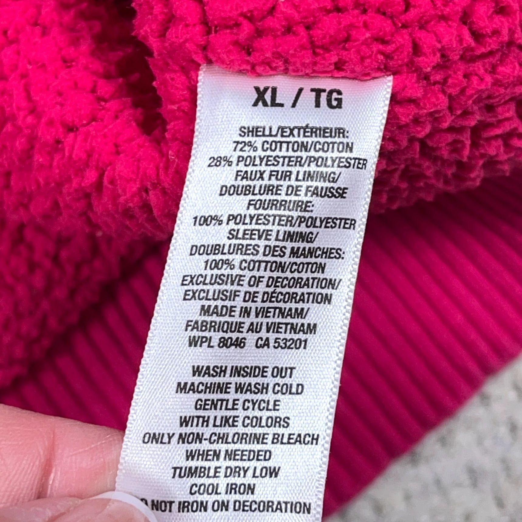 Vintage VINTAGE Aeropostale Hoodie Women XL Pink Full Zip Jacket Sherpa Pile Lined Size XL / US 12-14 / IT 48-50 - 6 Thumbnail