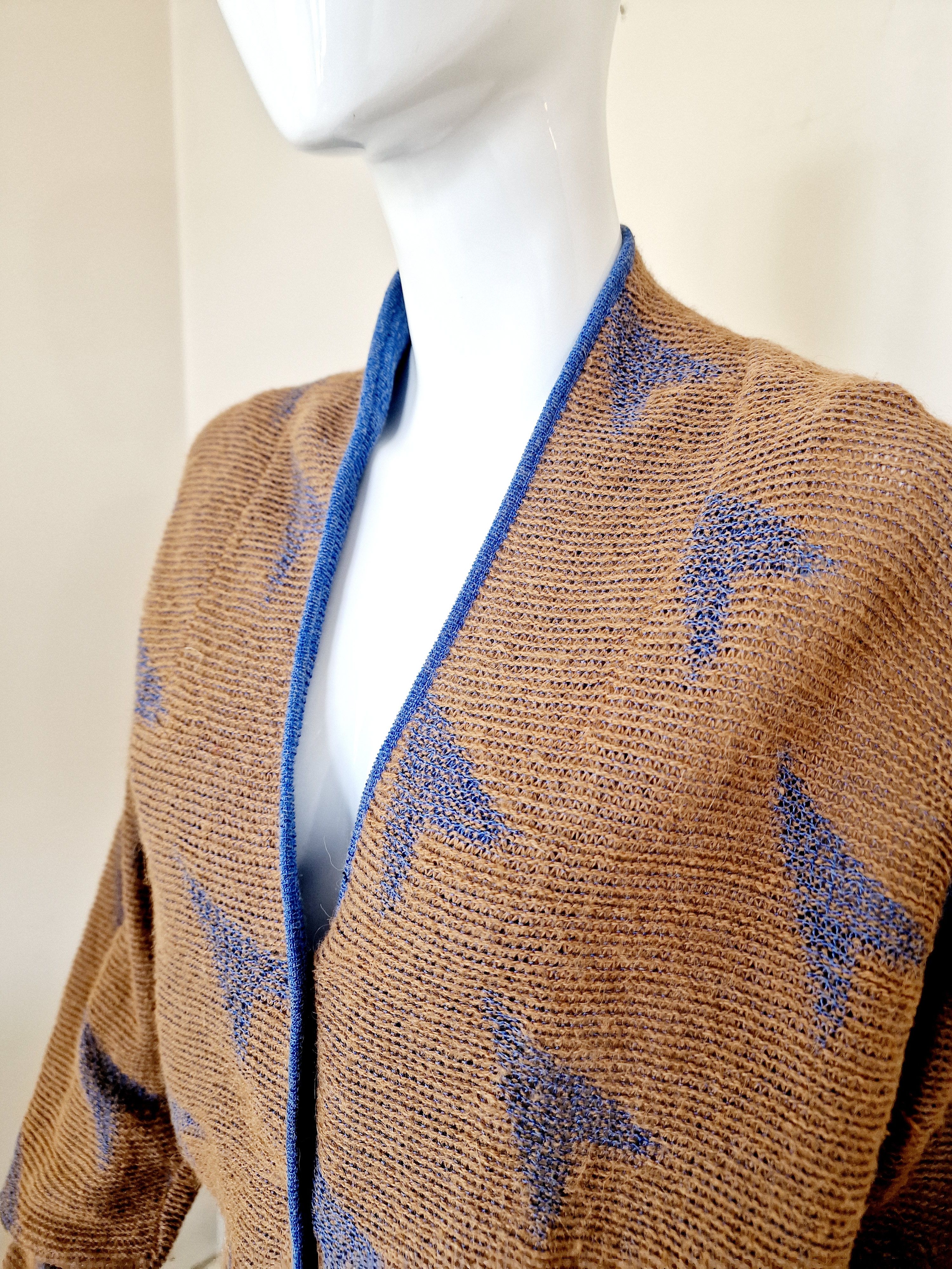 Issey Miyake Issey Miyake Cut out 80s Top Sweater Cardigan Pullover Size US M / EU 48-50 / 2 - 5 Thumbnail