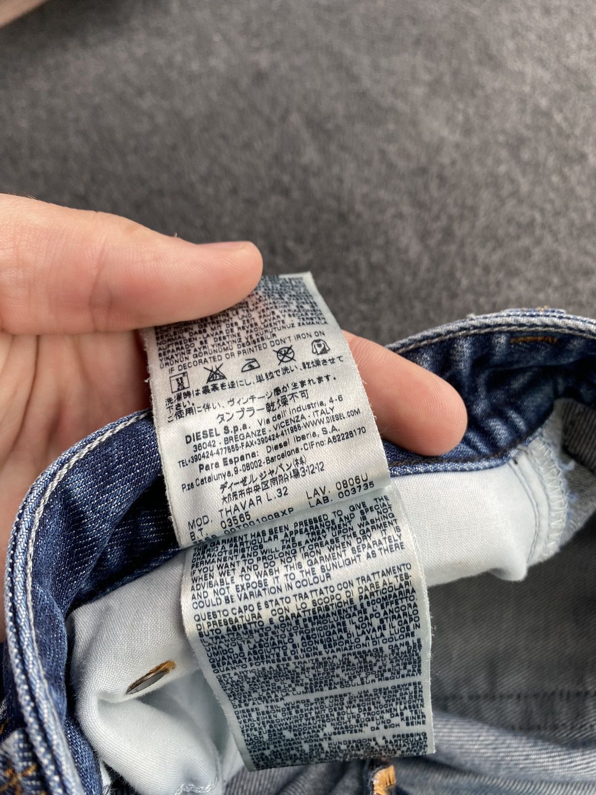 Diesel 🔥Opium Punk Diesel blue jeans thavar 31 mens Size US 31 - 6 Thumbnail