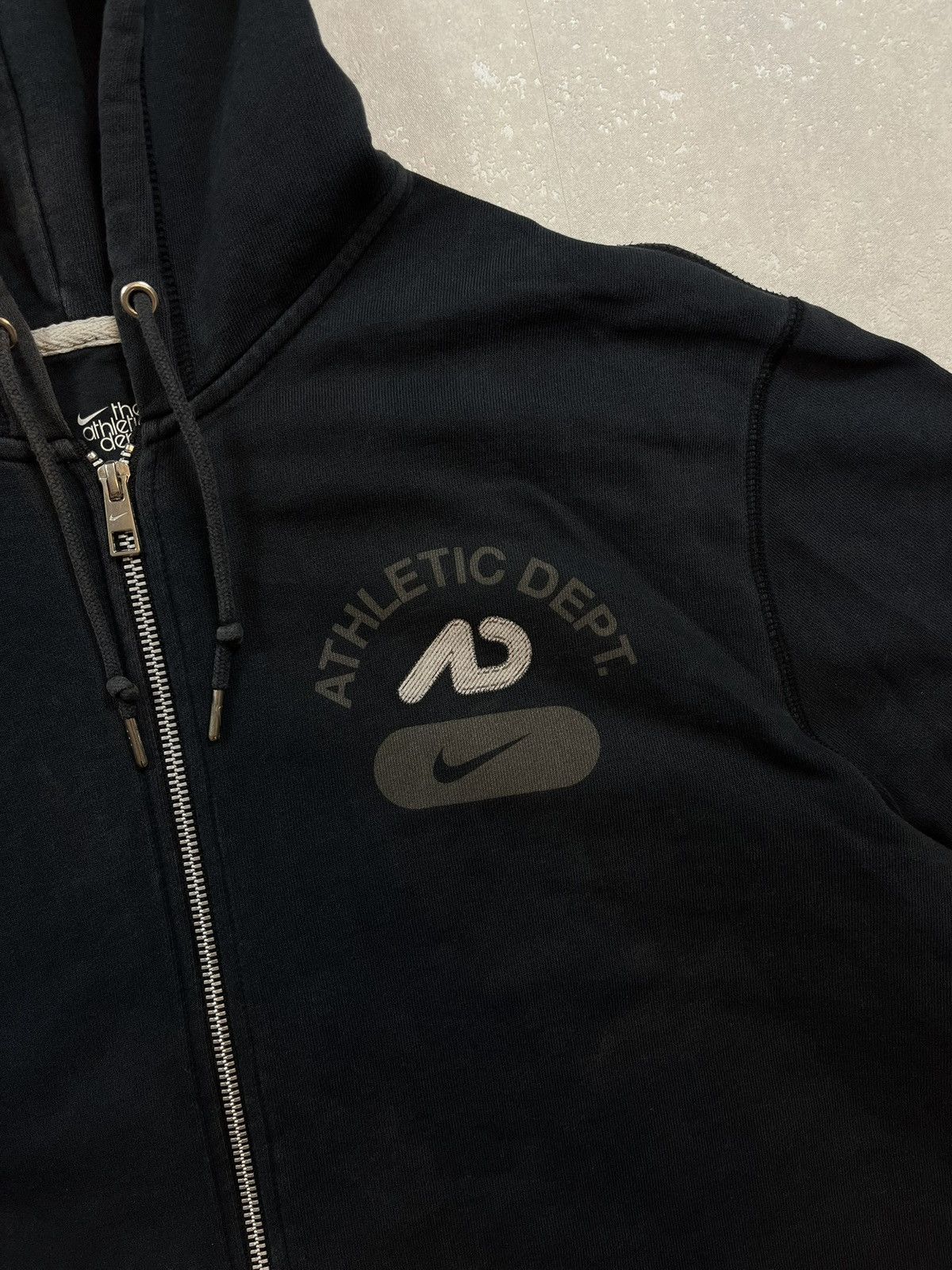 Nike × Vintage 00s Nike Athletic Vintage Y2K Oversized Retro Zip Hoodie Size US XL / EU 56 / 4 - 2 Thumbnail