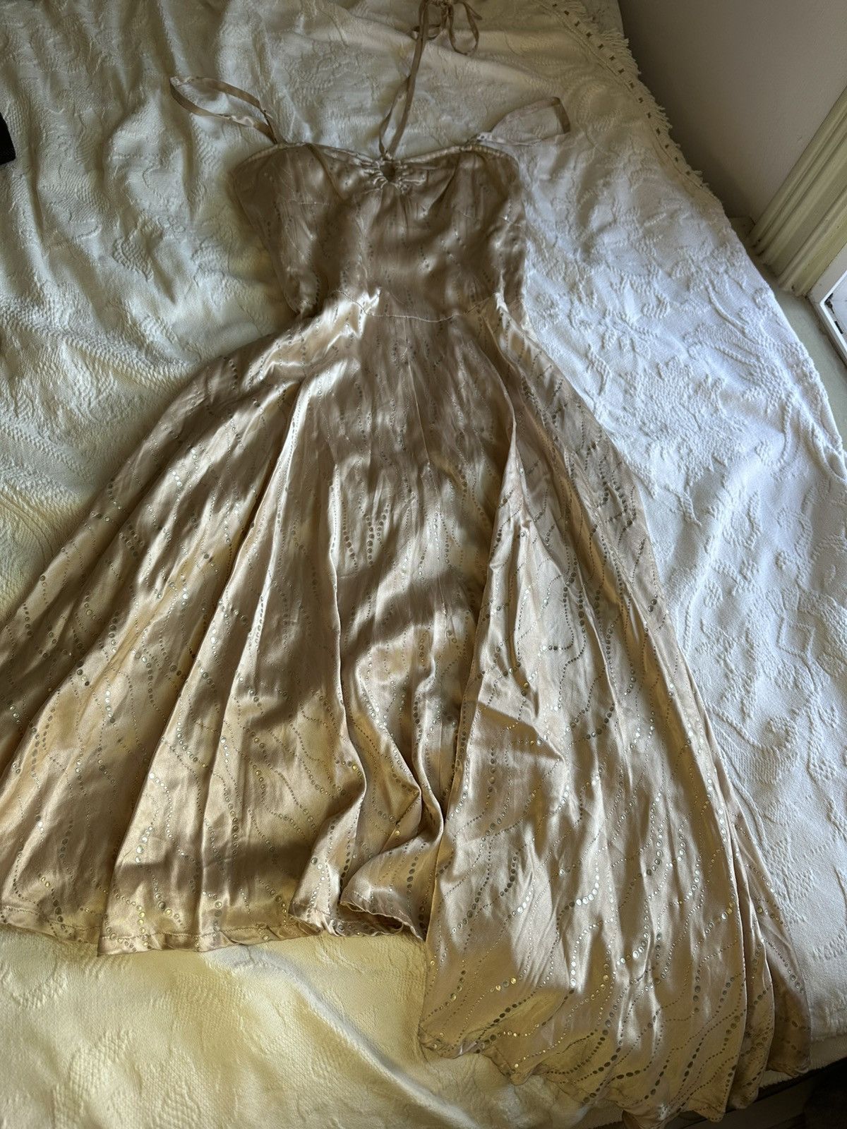 Katharine Hamnett London Gold midi dress Size S / US 4 / IT 40 - 1 Thumbnail