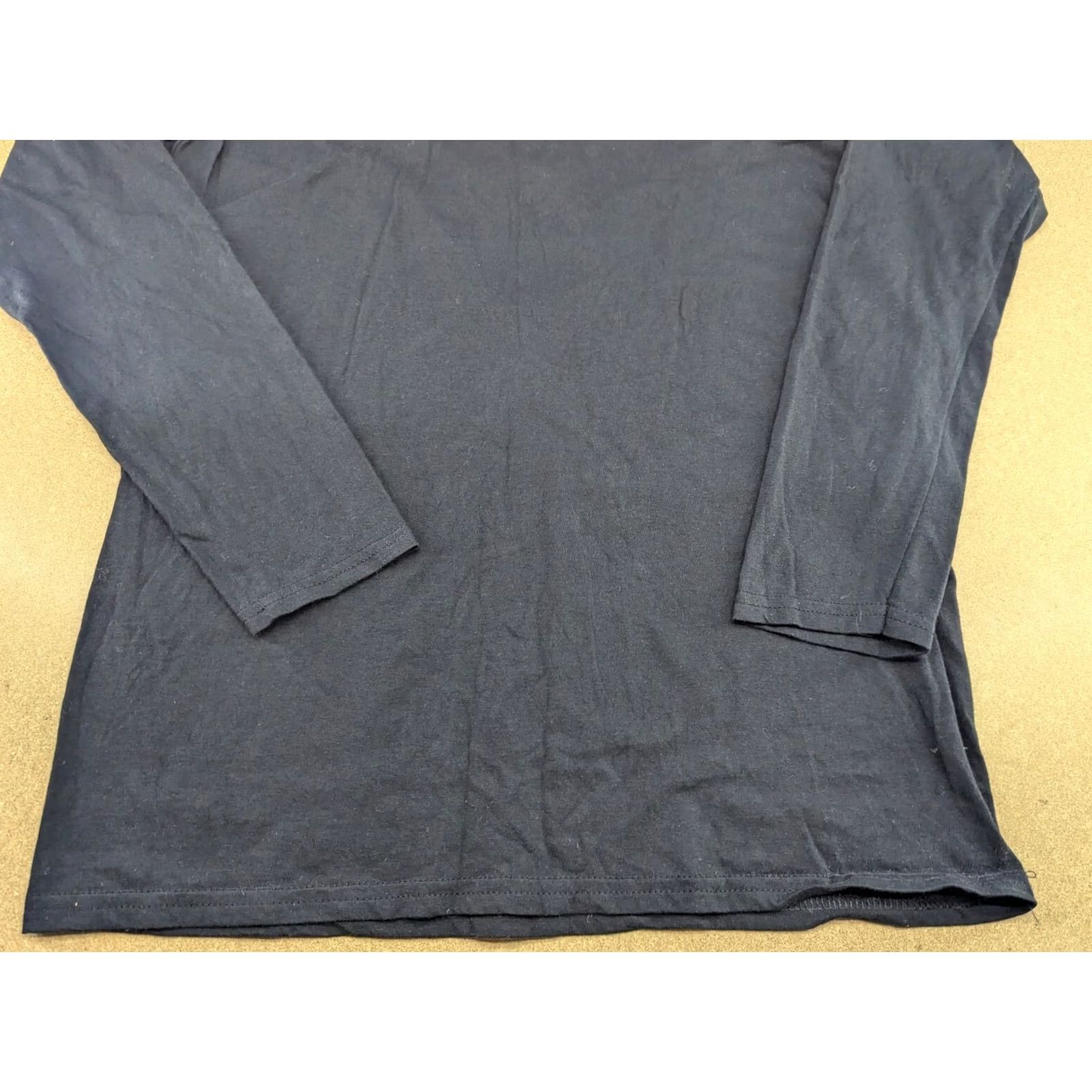 Gildan Gildan T-Shirt Mens Size M Black Promo Long Sleeve Cotton Sports Moisture Wicking Logo Shirt Size US M / EU 48-50 / 2 - 5 Thumbnail