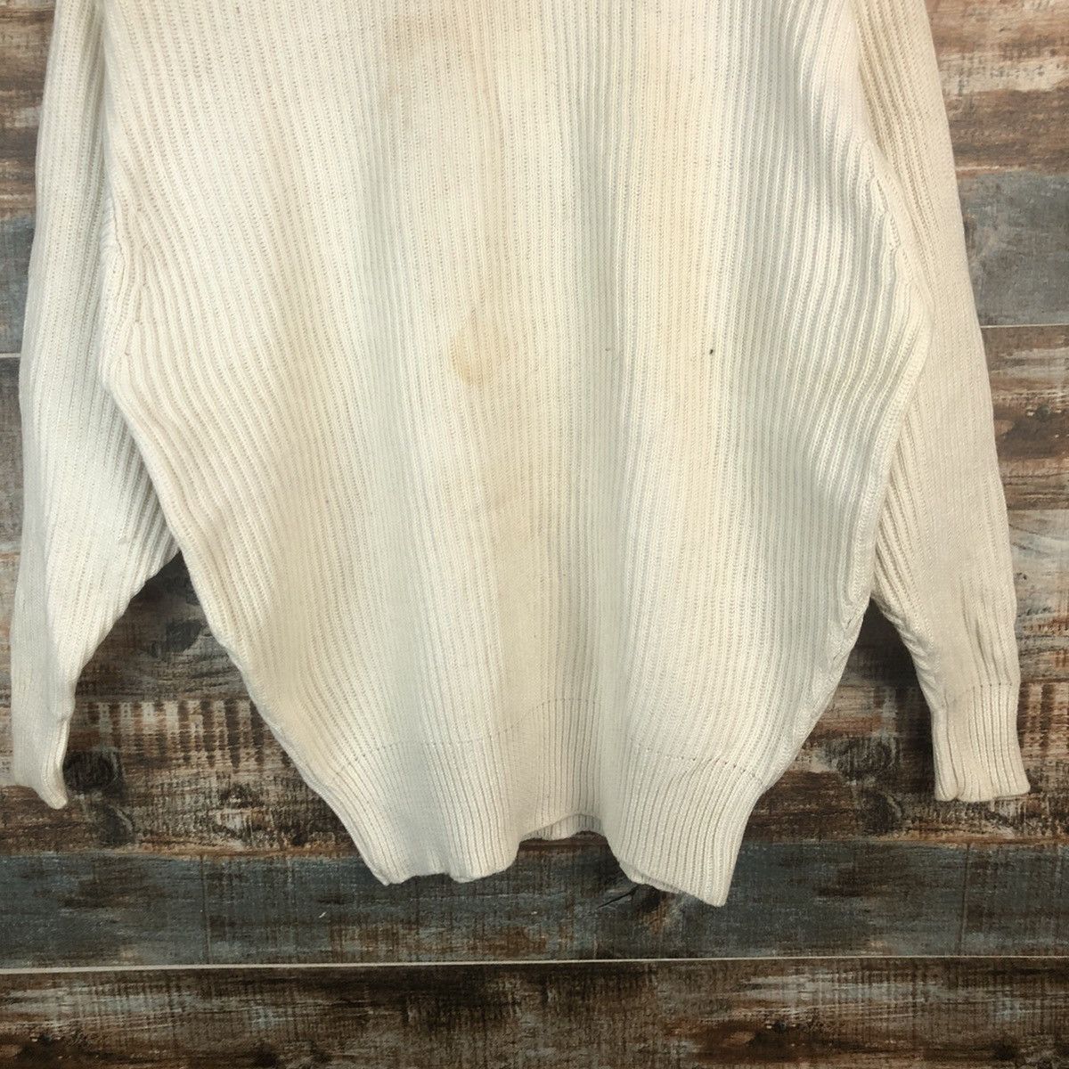 Homespun Knitwear Gamis White Knitwear #A2276 Size L / US 10 / IT 46 - 6 Thumbnail