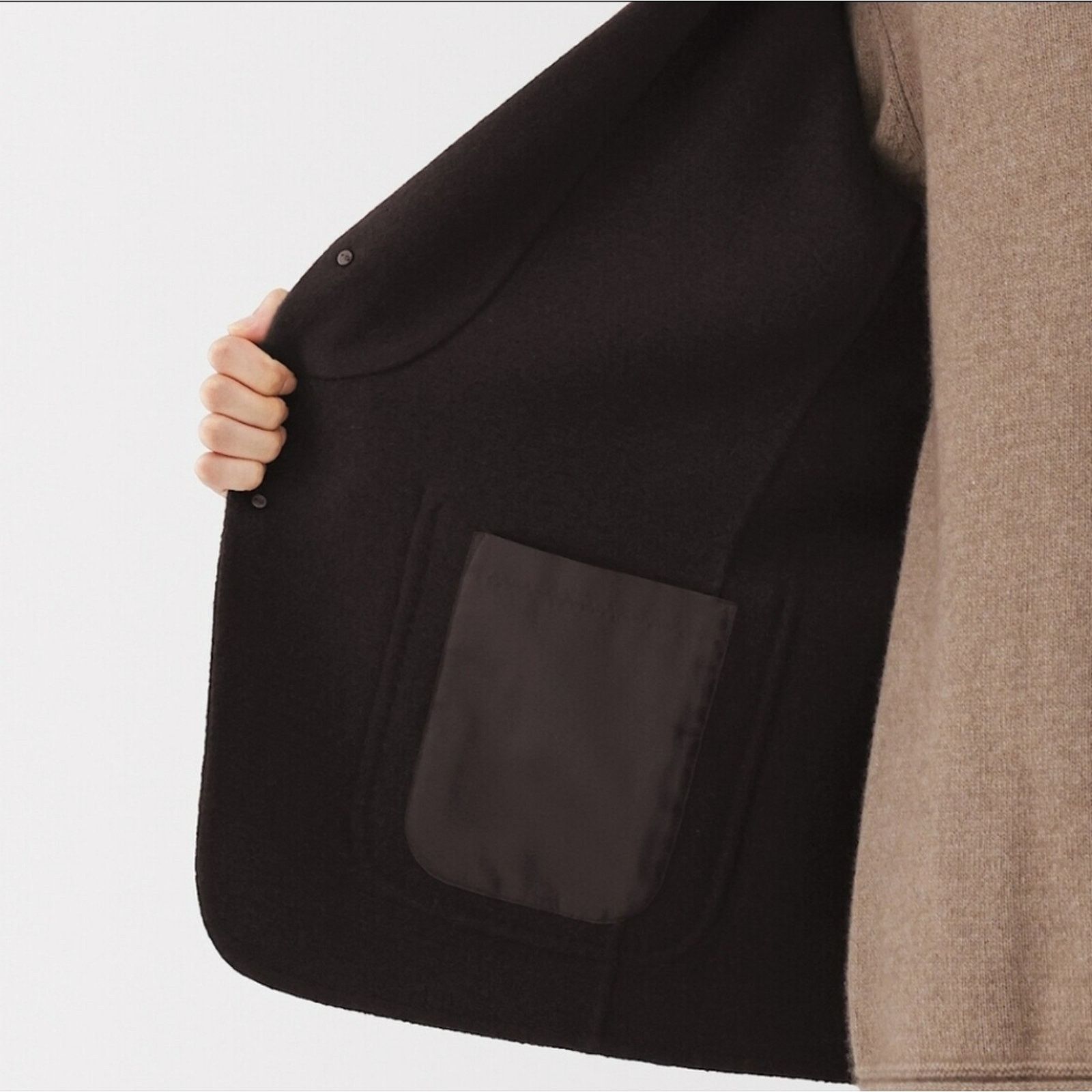 Muji MUJI Labo Cashmere Blend Jacket XL Black, Retail $300 USD Size US XL / EU 56 / 4 - 11 Thumbnail