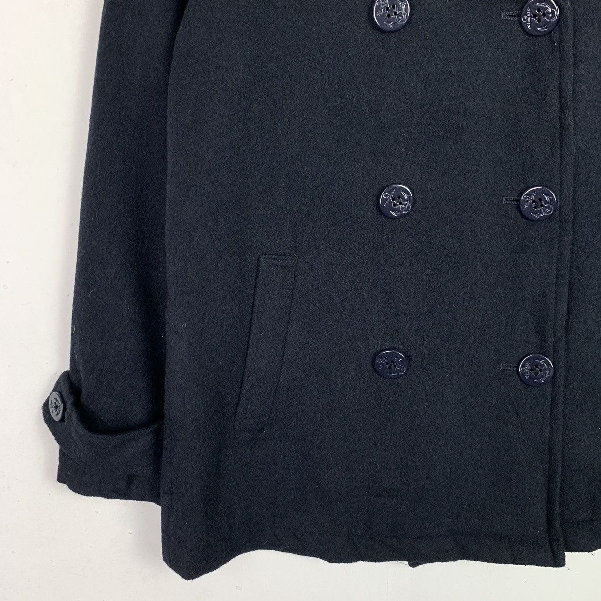 Designer × Japanese Brand × Vintage Vintage Japanese Brand Peacoat Wool Blazers Size US M / EU 48-50 / 2 - 4 Thumbnail