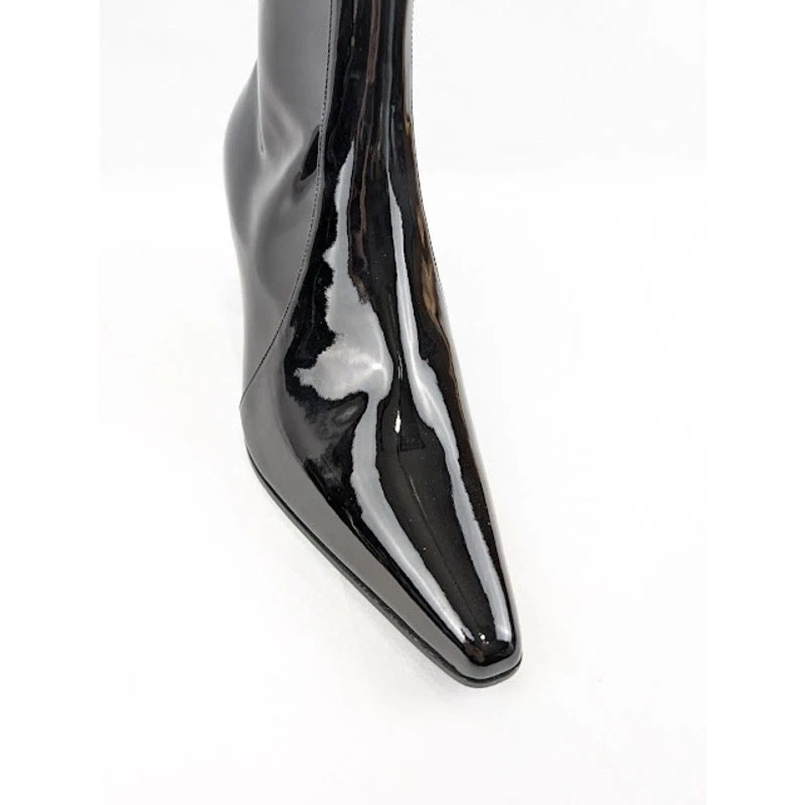 Saint Laurent Paris o1rshd1 Arsun 70 Zipped Boots in Nero Size US 7 / EU 40 - 4 Thumbnail