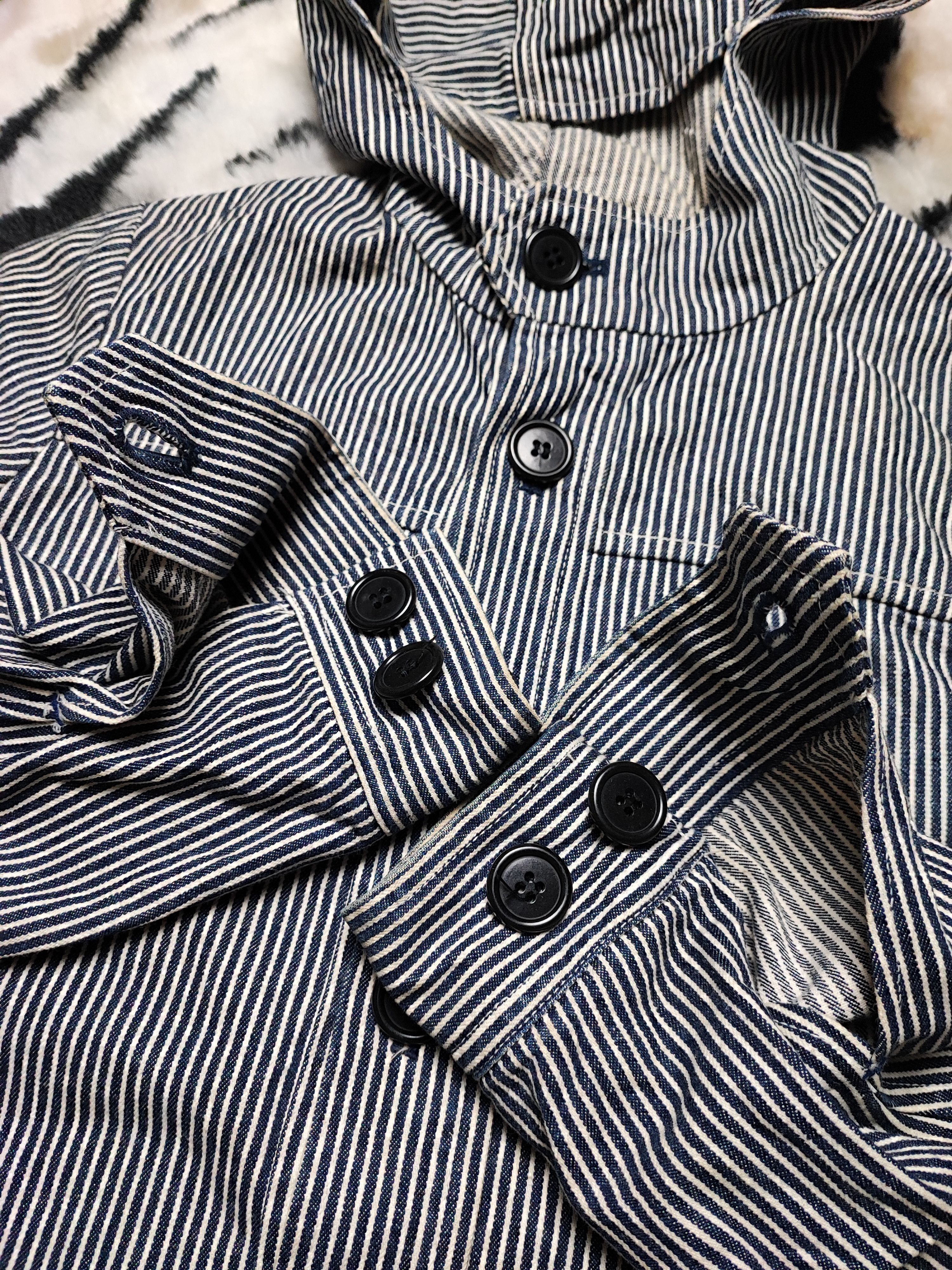 If Six Was Nine Super Hakka Herringbone Denim Stripe Wabash Size US L / EU 52-54 / 3 - 19 Thumbnail