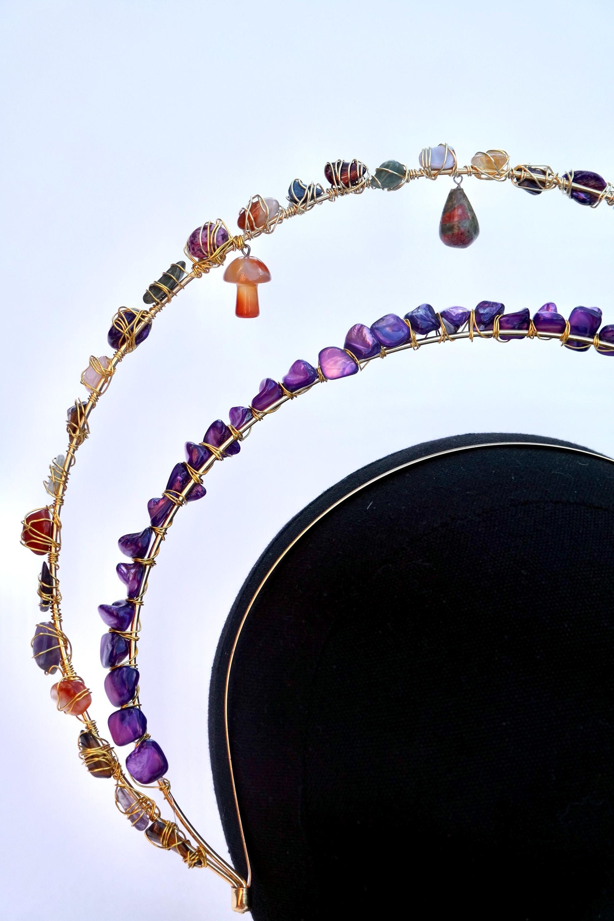 Handmade Ethereal Crystal Headpiece Size ONE SIZE - 10 Thumbnail