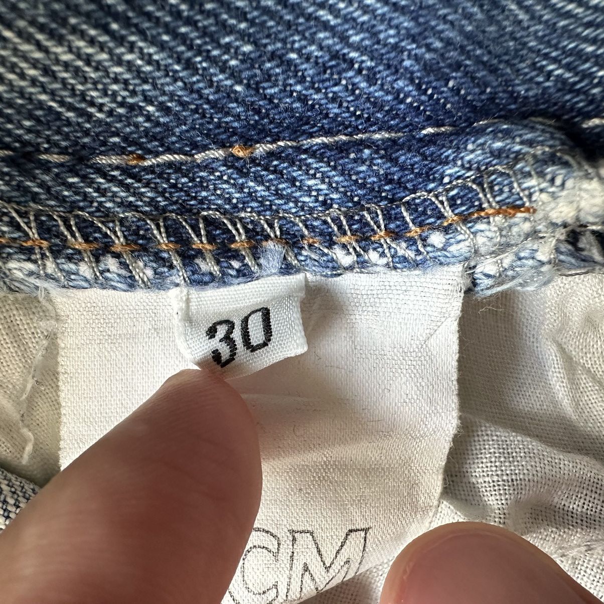 MCM Vintage MCM Distressed Denim Faded Jean Pant W27 Size US 27 - 8 Thumbnail