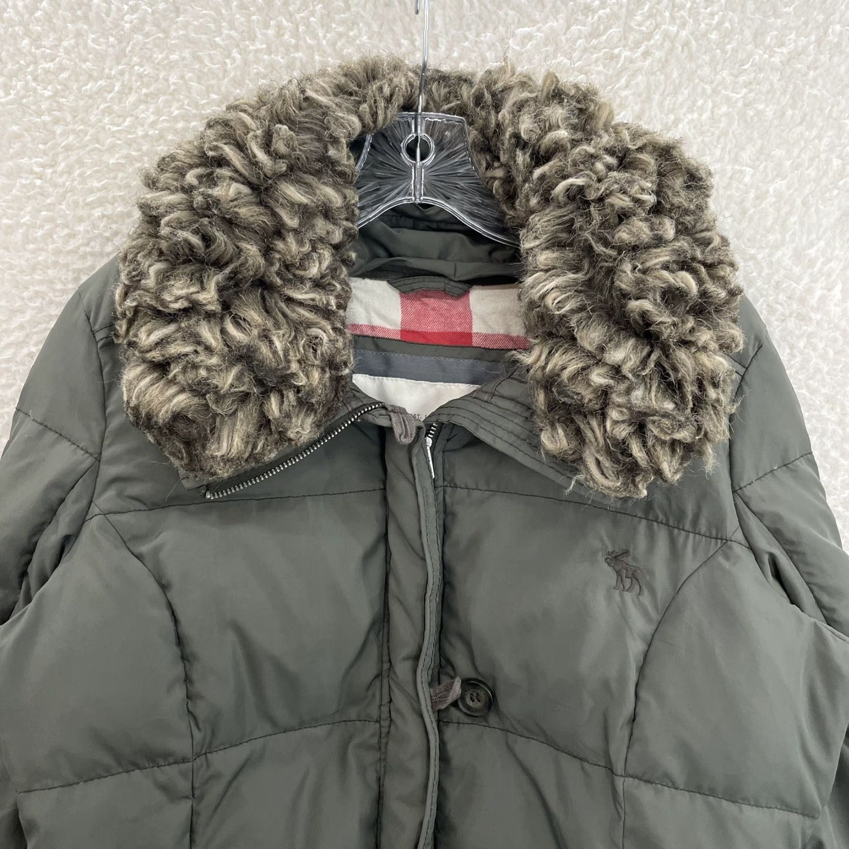 Abercrombie & Fitch VINTAGE Abercrombie & Fitch Puffer Jacket Medium Green Grunge Size M / US 6-8 / IT 42-44 - 3 Thumbnail