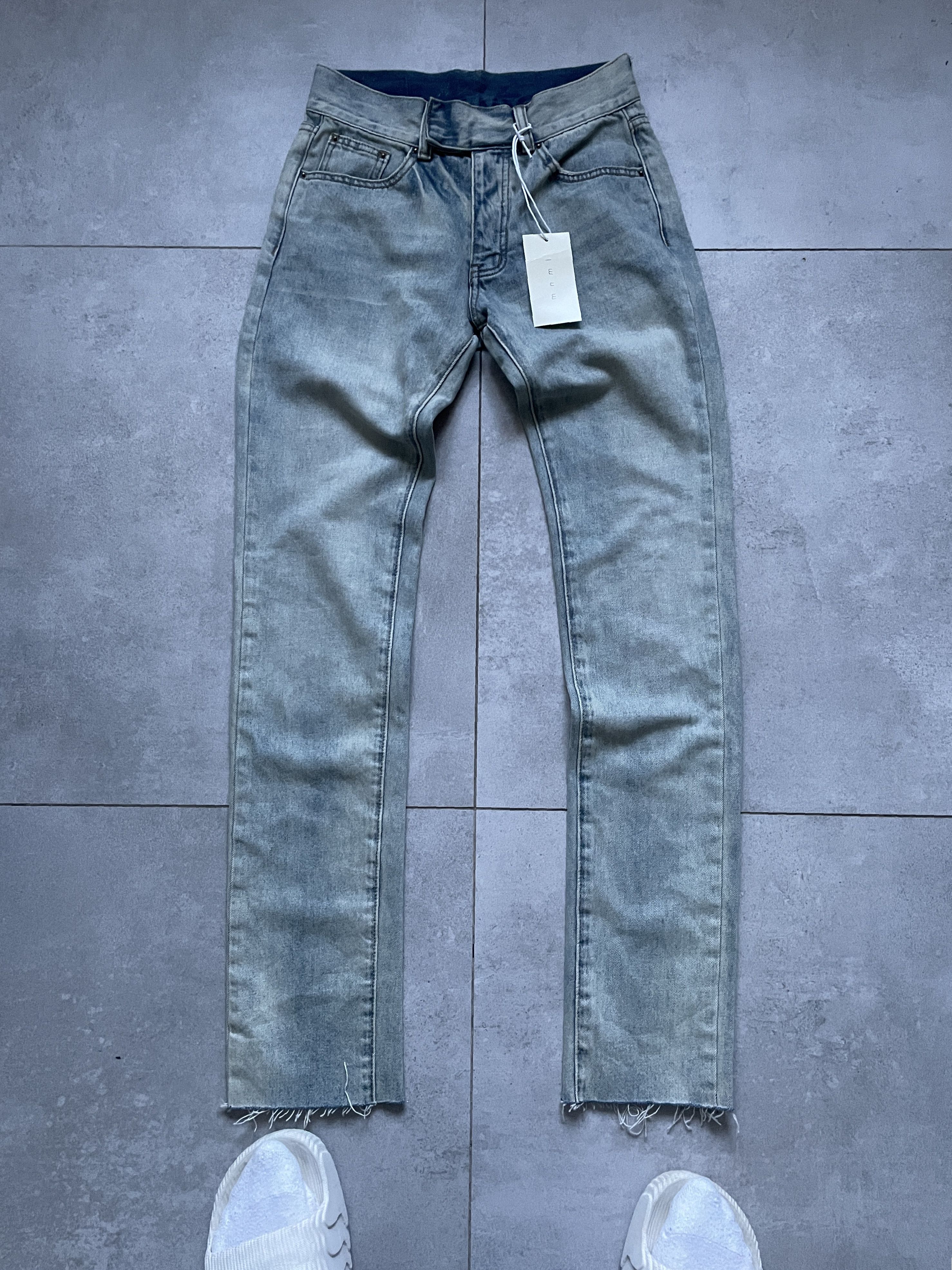 MNML MNML D243 STRAIGHT SHAKESPEARE DENIM LIGHT BLUE JEANS | Grailed