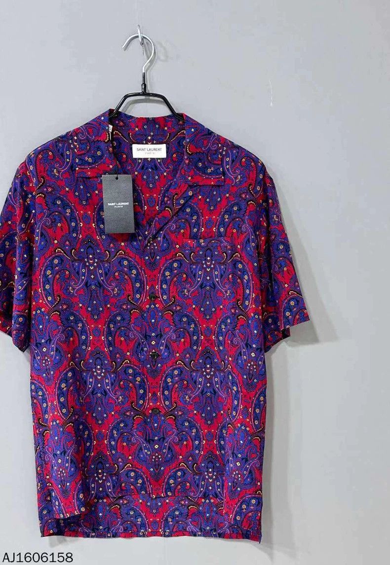 Saint Laurent Paris Saint Laurent Paris size 37 Silk single-breasted shirt wit Size US M / EU 48-50 / 2 - 2 Thumbnail