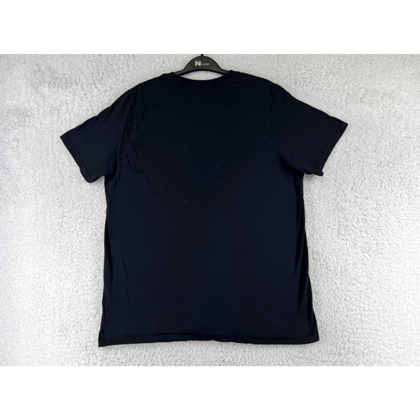 Adidas Adidas Shirt Mens Large Black Short Sleeve Crew Neck 100% Cotton Spellout Logo Size US L / EU 52-54 / 3 - 2 Thumbnail