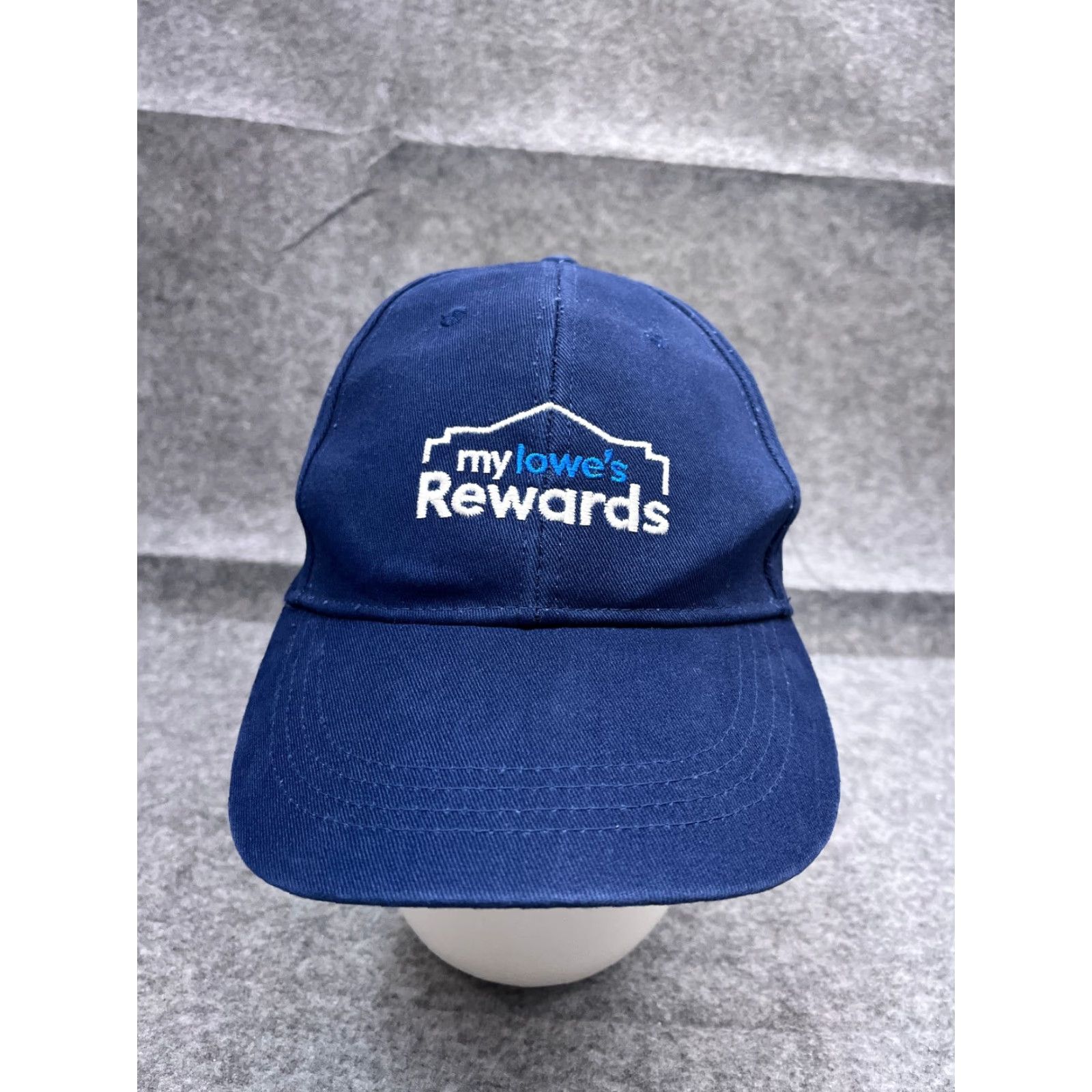 Vintage Lowe's Hat Cap Strap Back Adult One Size Blue Cotton Twill Baseball Cap Home Improvement Shirt? Size ONE SIZE - 2 Thumbnail
