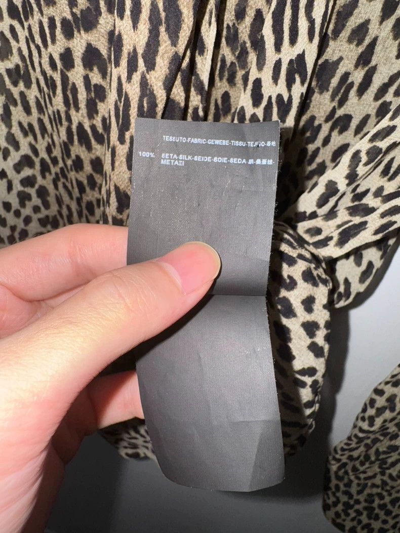 Saint Laurent Paris Saint Laurent Paris14ss bow tie mulberry silk caramel leop Size XS / US 0-2 / IT 36-38 - 6 Thumbnail