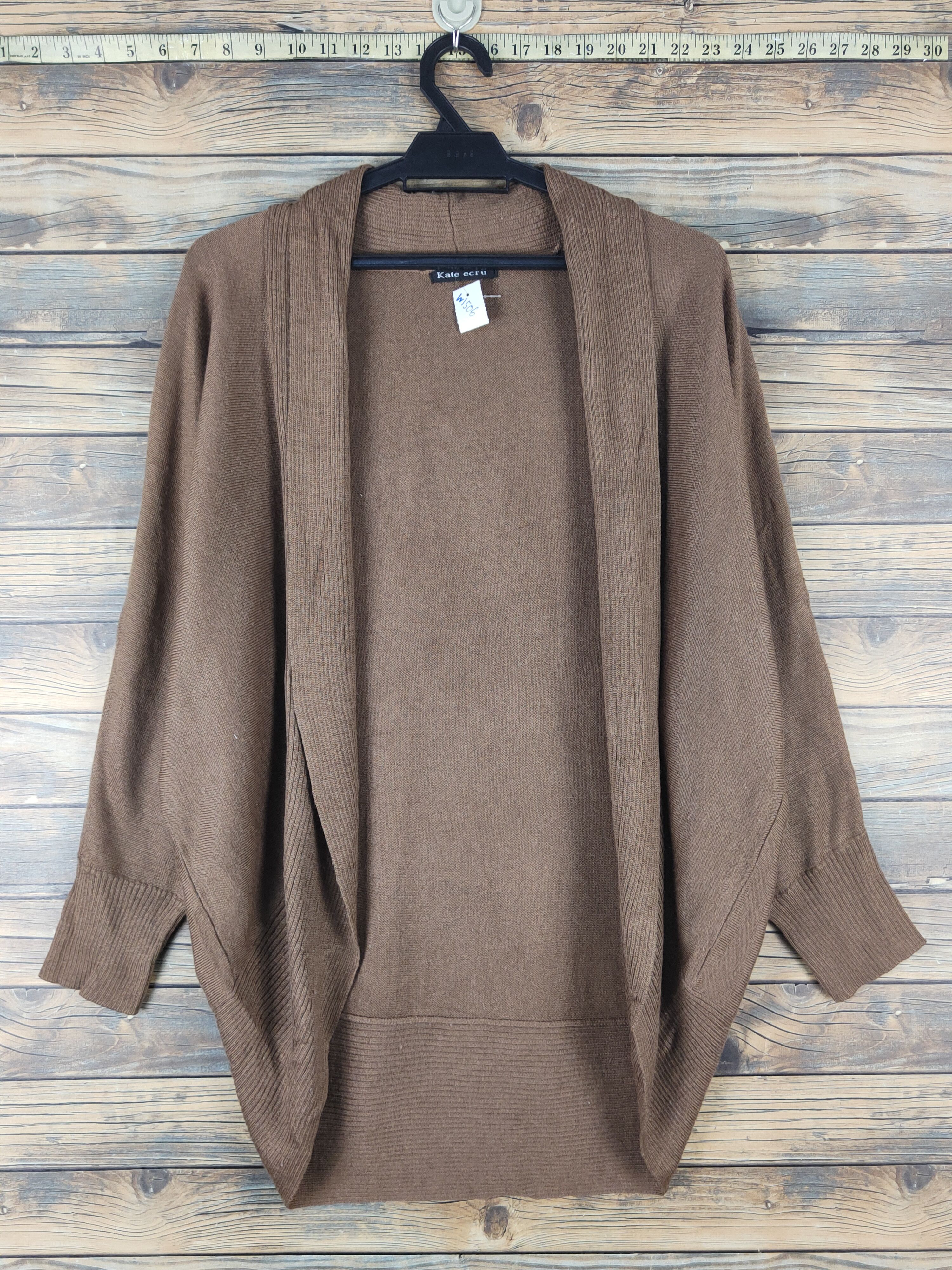Homespun Knitwear × Japanese Brand Kate Ecru Brown Knitwear Cardigan #W1506 Size L / US 10 / IT 46 - 1 Thumbnail