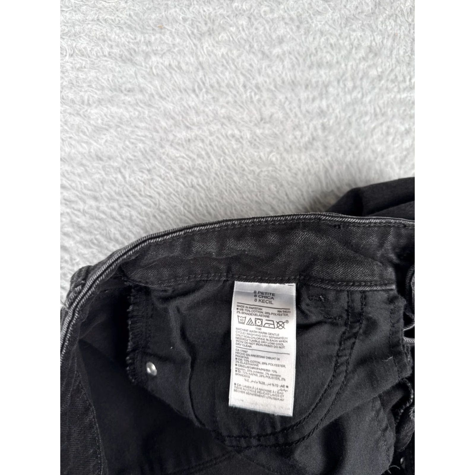 Old Navy VINTAGE Old Navy Pants Womens 8 Black Denim Jeans Rockstar Super Skinny Mid Rise 31x26 Size 30" / US 8 / IT 44 - 7 Thumbnail