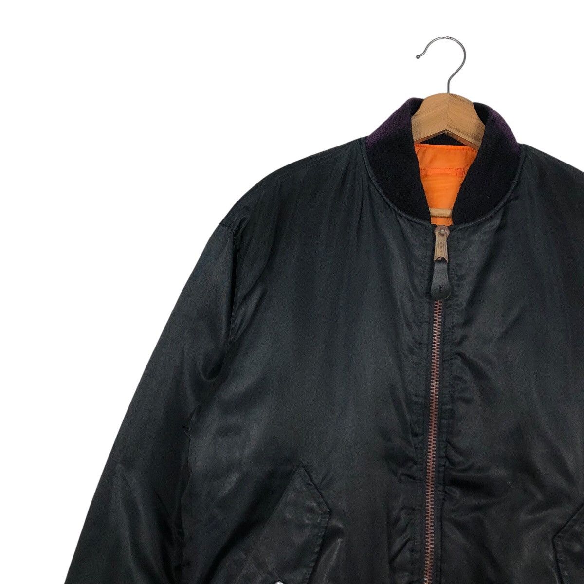 Vintage 📌Vintage Reversible Bomber Jacket Ma 1 Us Air Force Army Size US L / EU 52-54 / 3 - 11 Thumbnail
