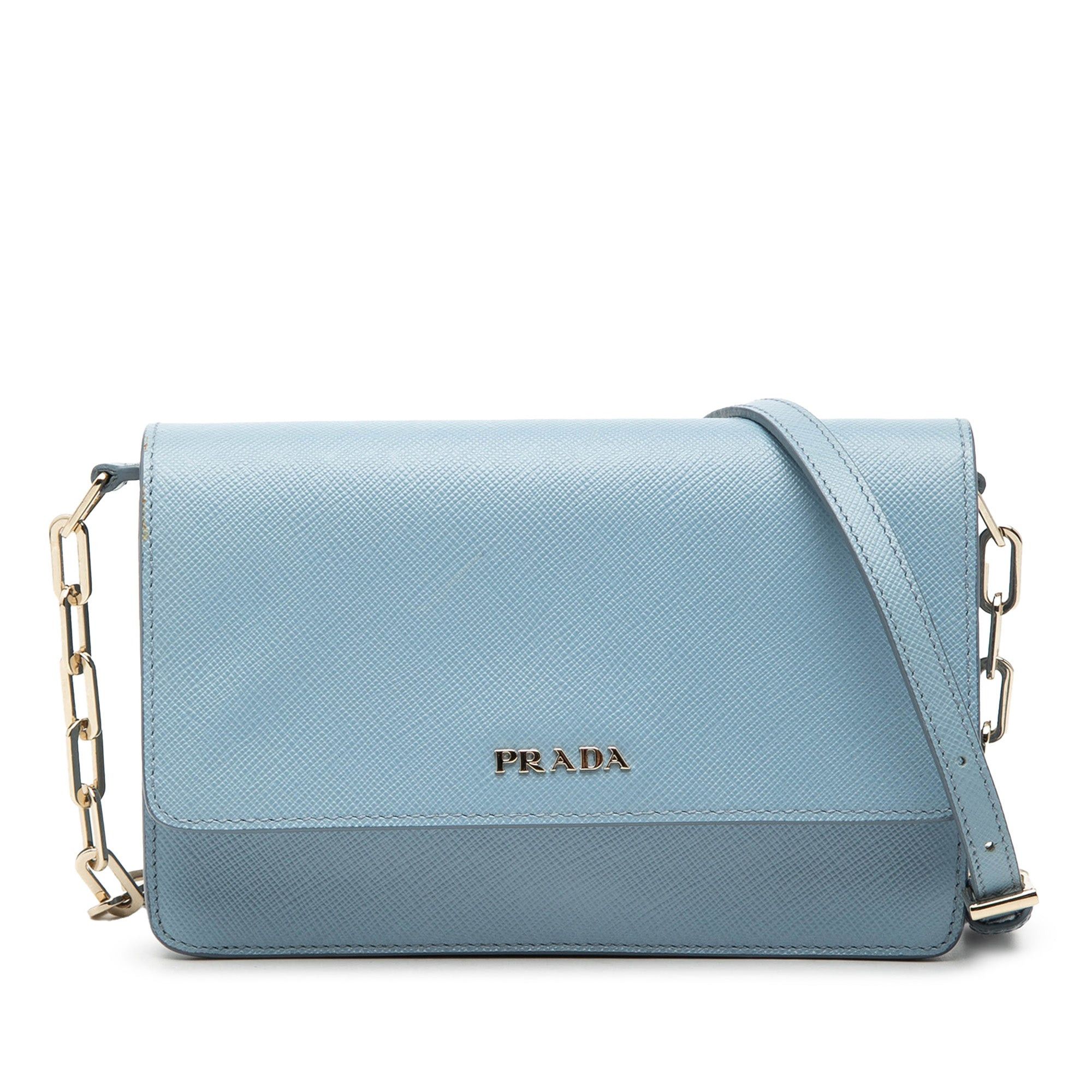 Prada Saffiano Lux Wallet On Chain Size ONE SIZE - 1 Thumbnail