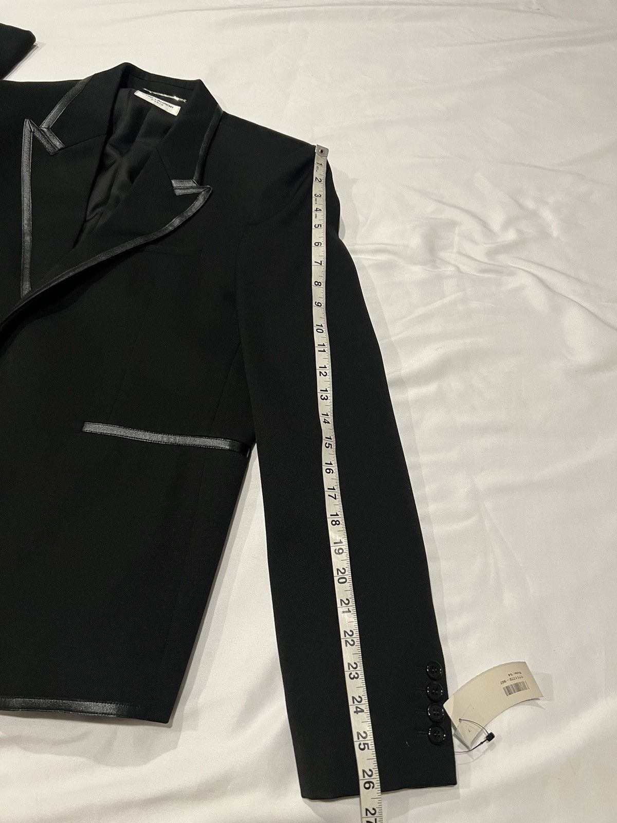 Saint Laurent Paris Saint Laurent men’s faux leather trim blazer. 54/44. $3650 Size 44R - 10 Thumbnail