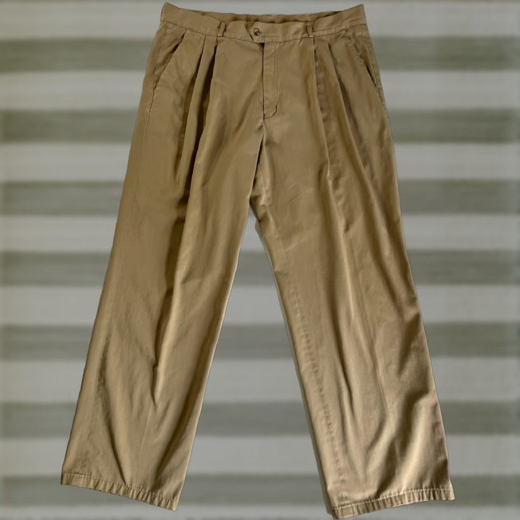 Patagonia VINTAGE Patagonia Men’s 80s 90s Chino Pants Pleated Sz 40 Tan Cotton Blend Canvas Regular Front Pockets Straight Inseam 32 Mens Size US 40 / EU 56 - 1 Thumbnail