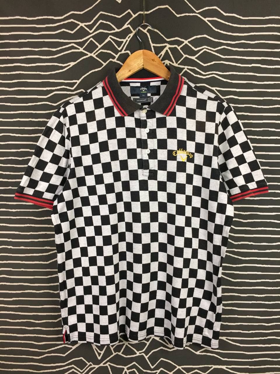 Callaway Vtg Callaway Golf X-Series DRYSport Checkered Polo Shirt Size US L / EU 52-54 / 3 - 1 Thumbnail