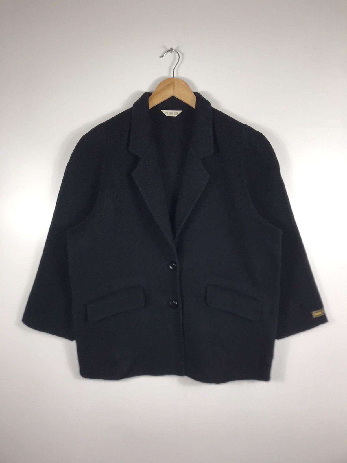 Handmade × Japanese Brand 🔥Vintage Planer Wool HandMade Button Baggy Coat Jacket Size L / US 10 / IT 46 - 1 Thumbnail